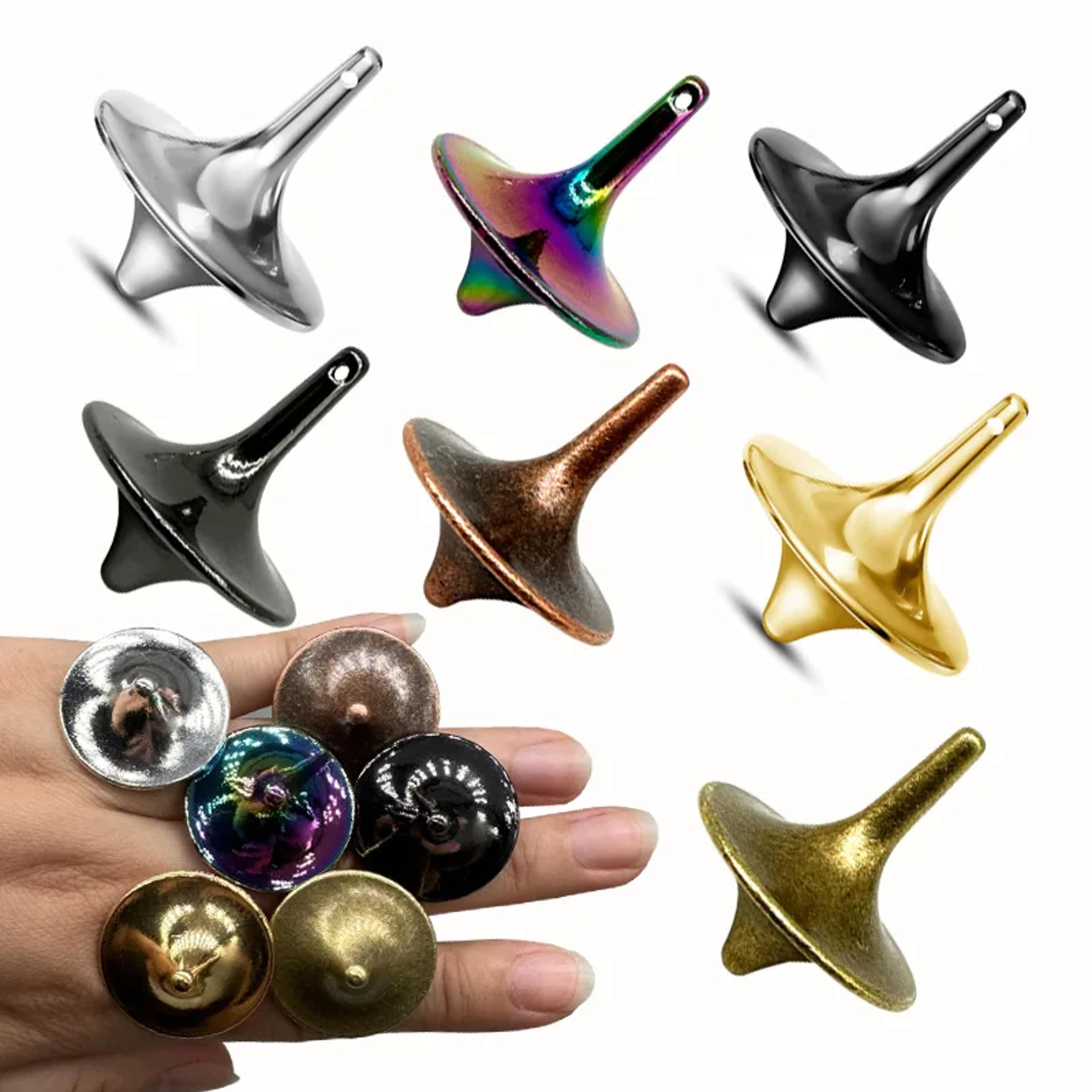 mini metal gyroscope manual spinning top desktop fidget toy