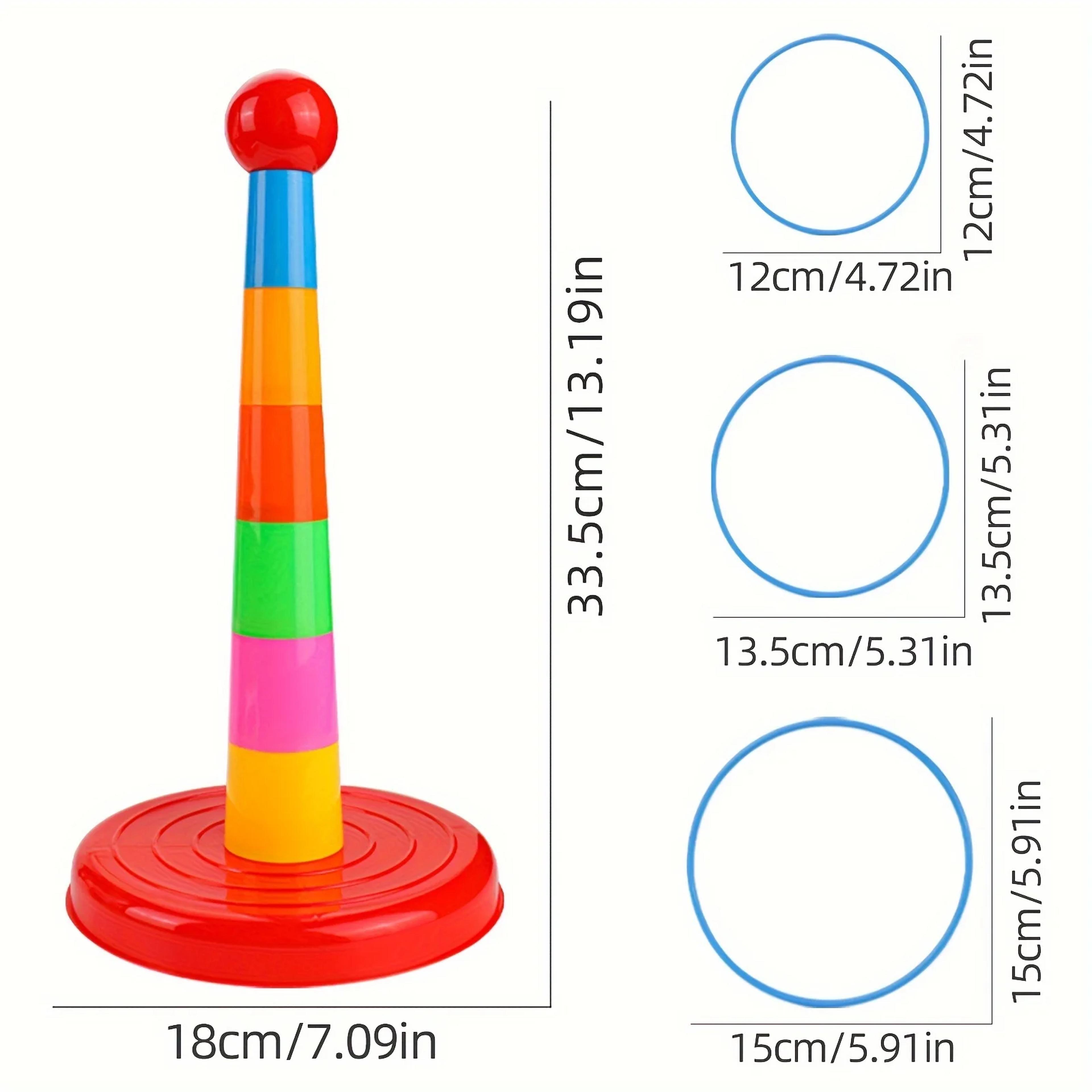 Kids Ring Toss Tower Game For Interactive Family Fun And Playtime 4