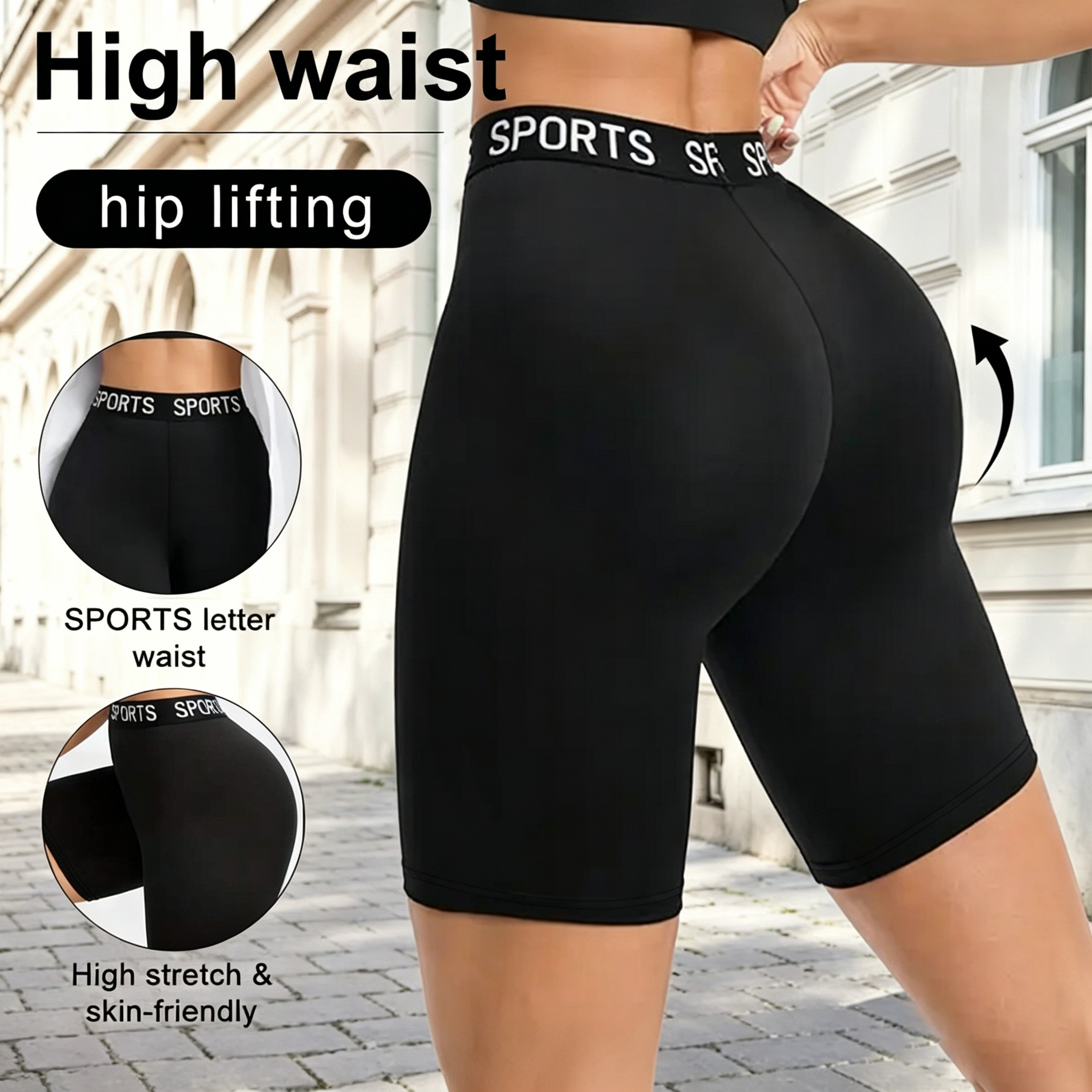 women's high waisted yoga shorts booty lifting stretch workout shorts