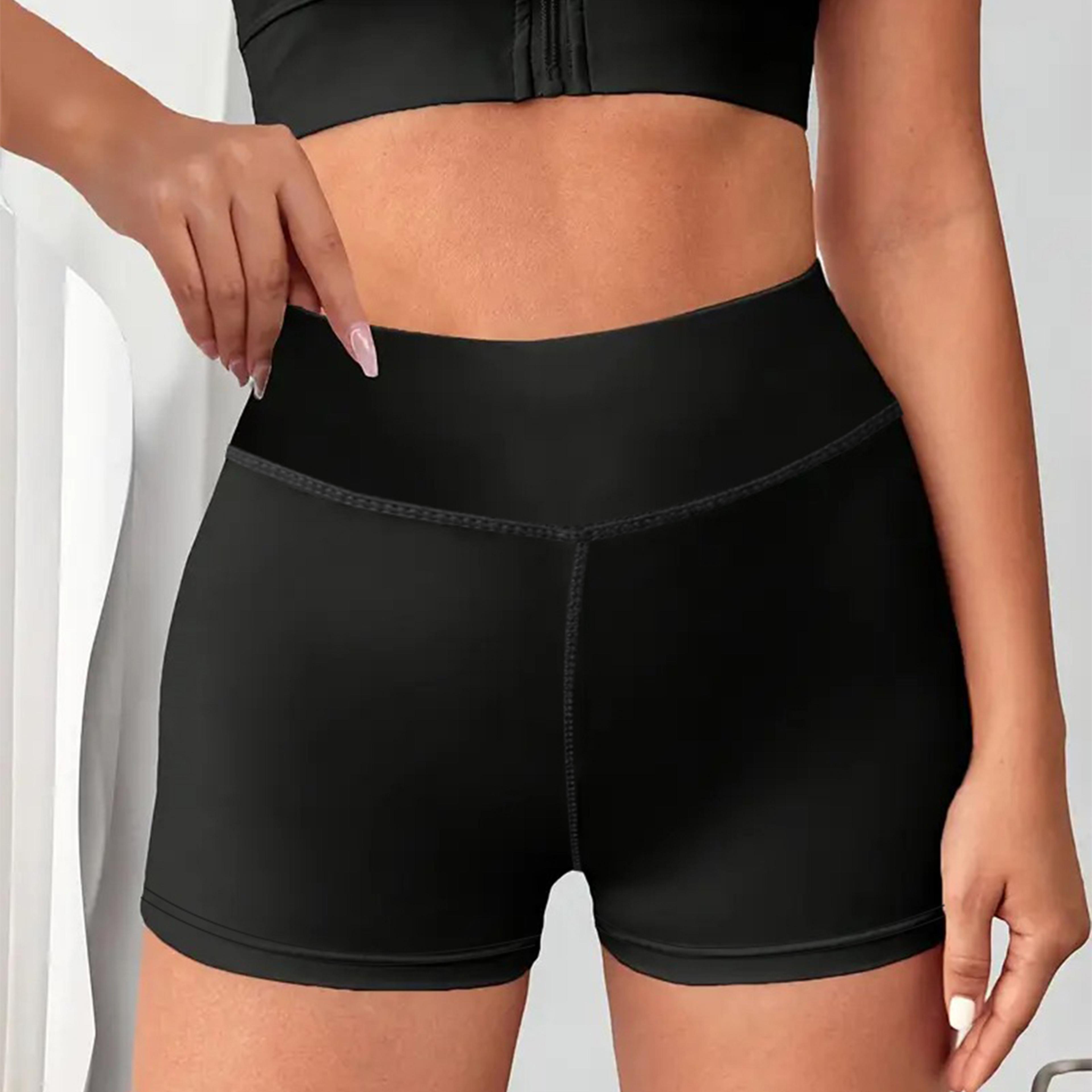 Womens High Waist Cargo Yoga Shorts With Stretchy Fabric And Multiple Pockets 5