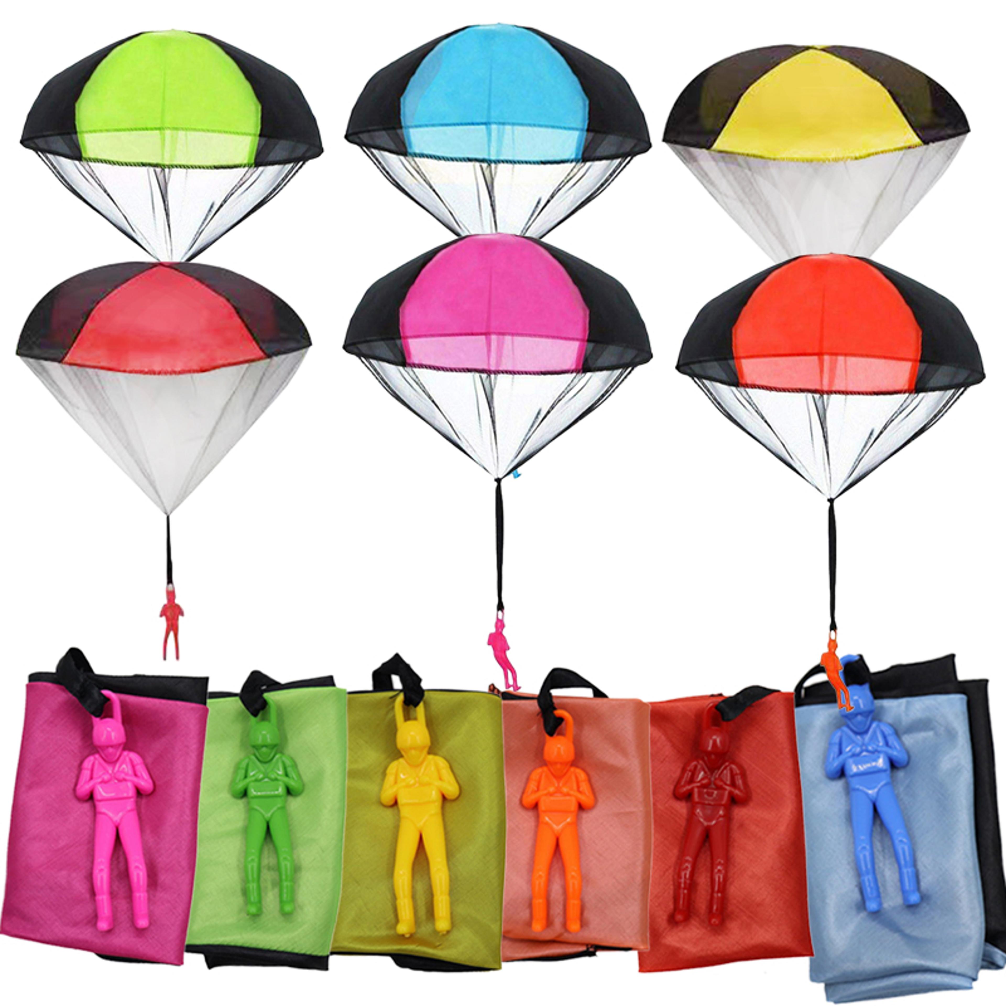 Mini Hand Throwing Parachute Toys For Kids Outdoor Flying Games 5