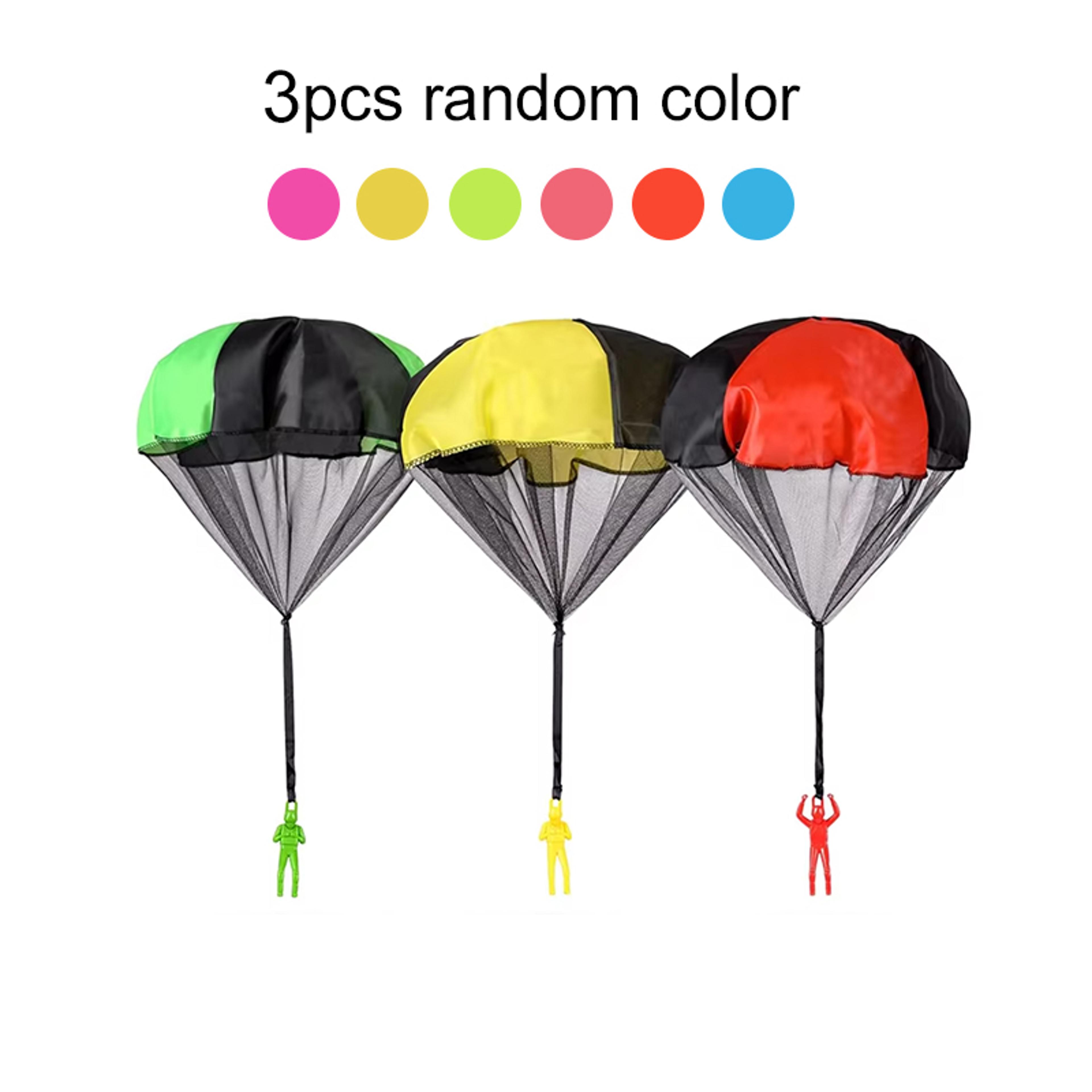 Mini Hand Throwing Parachute Toys For Kids Outdoor Flying Games 7