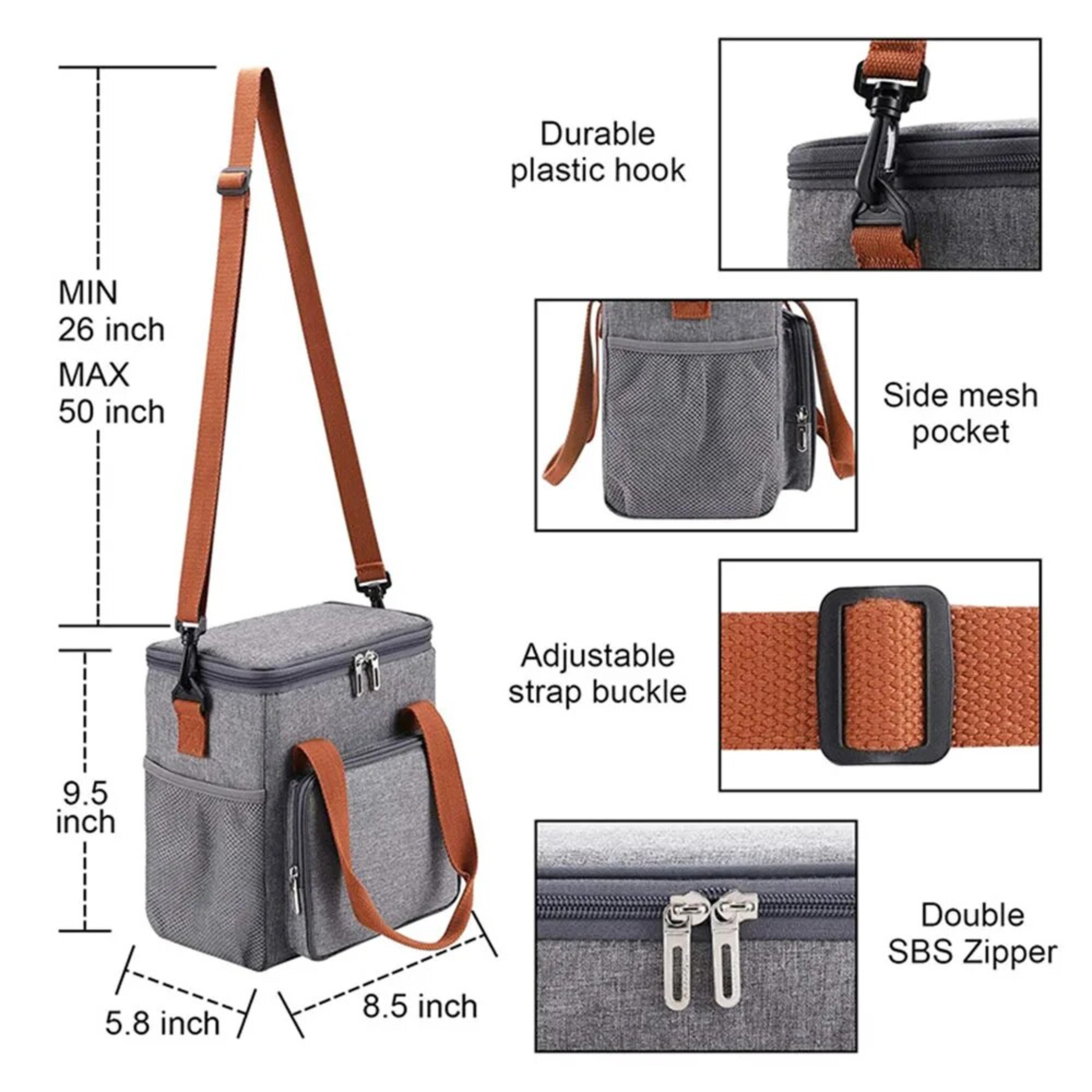 Insulated Lunch Cooler Bag For Picnics Camping And Travel 2