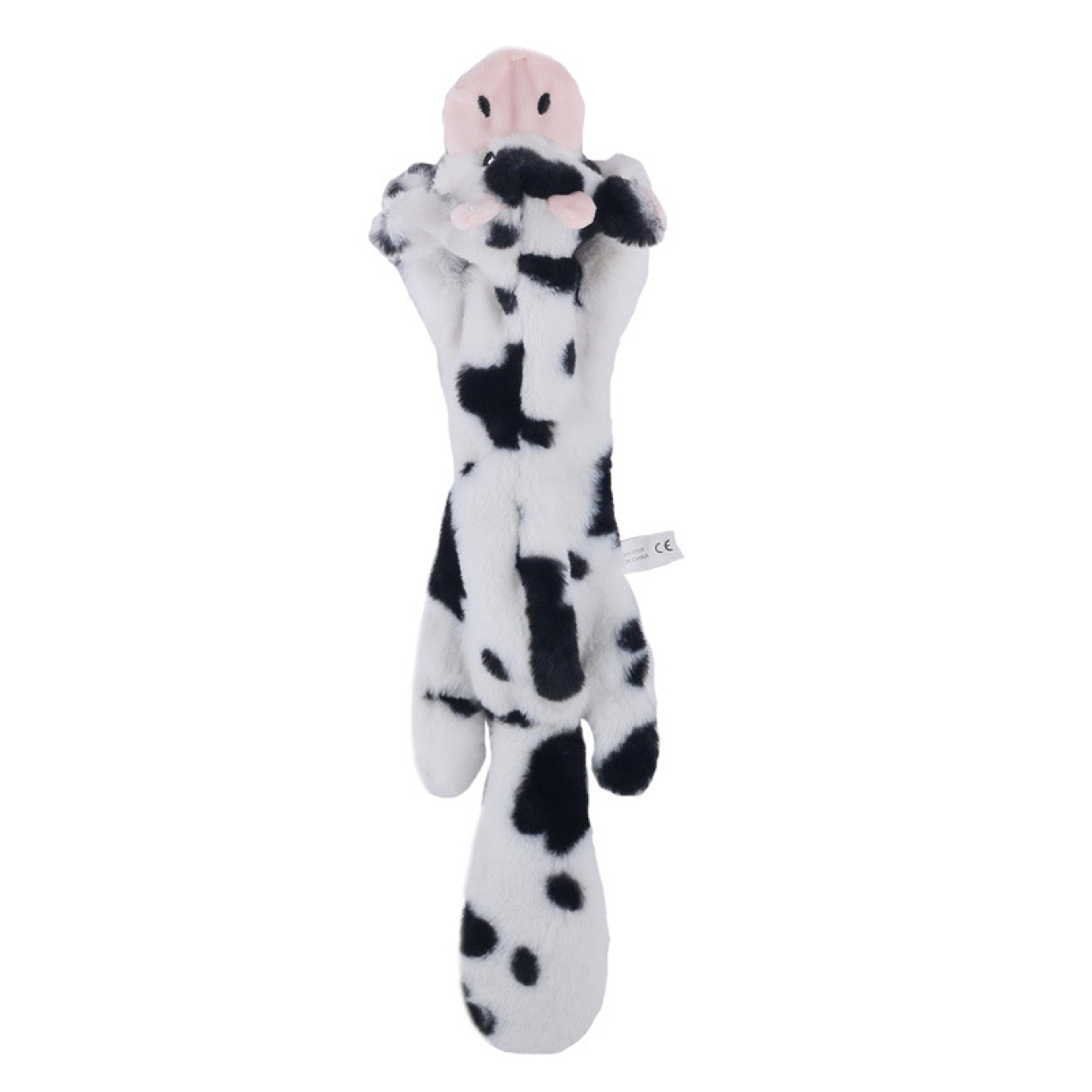 Stuffing Plush Dog Squeaky Toy With Crinkle Fabric And Animal Design 4