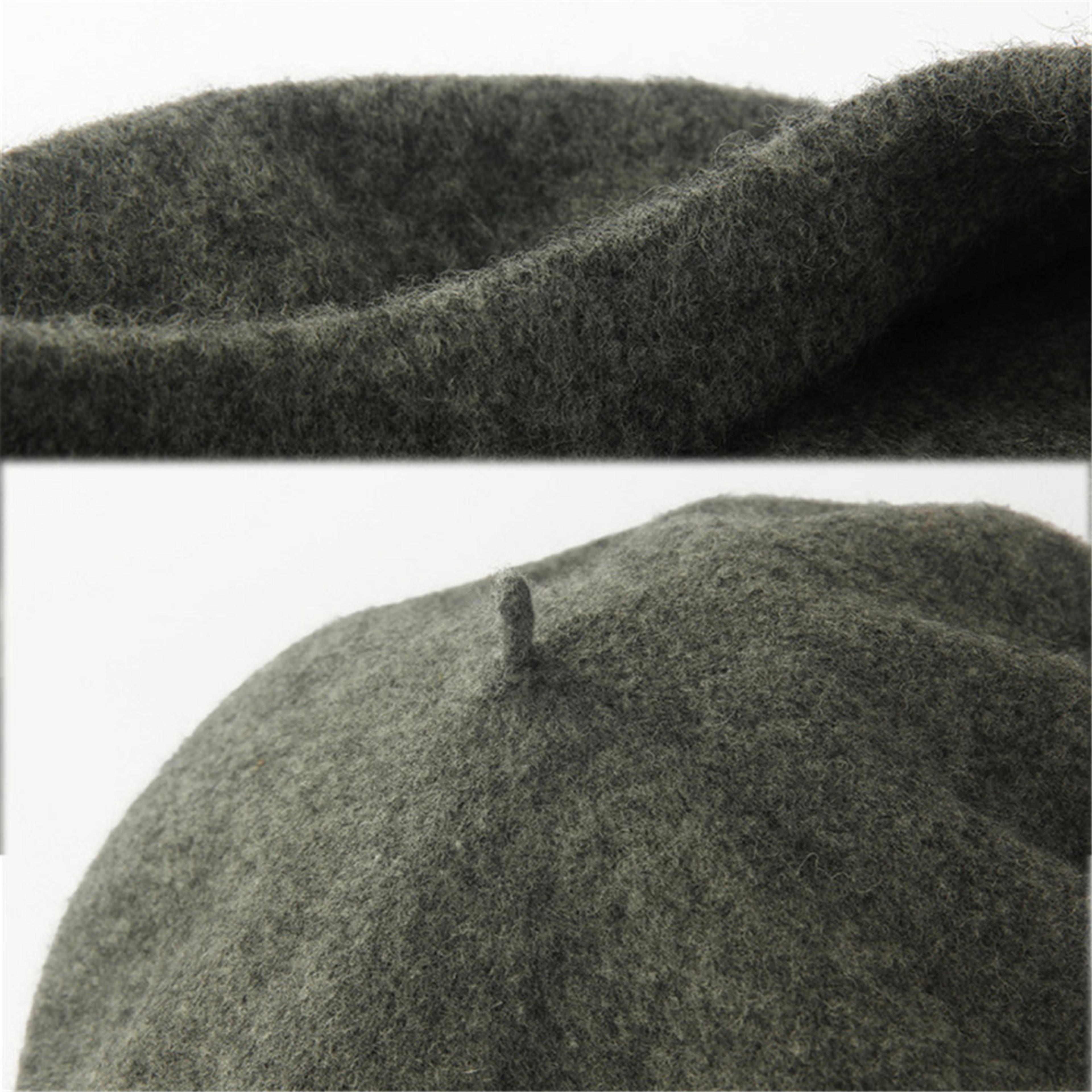 Classic French Beret Hat For Women  Soft Vintage Solid Color Artist Cap 3