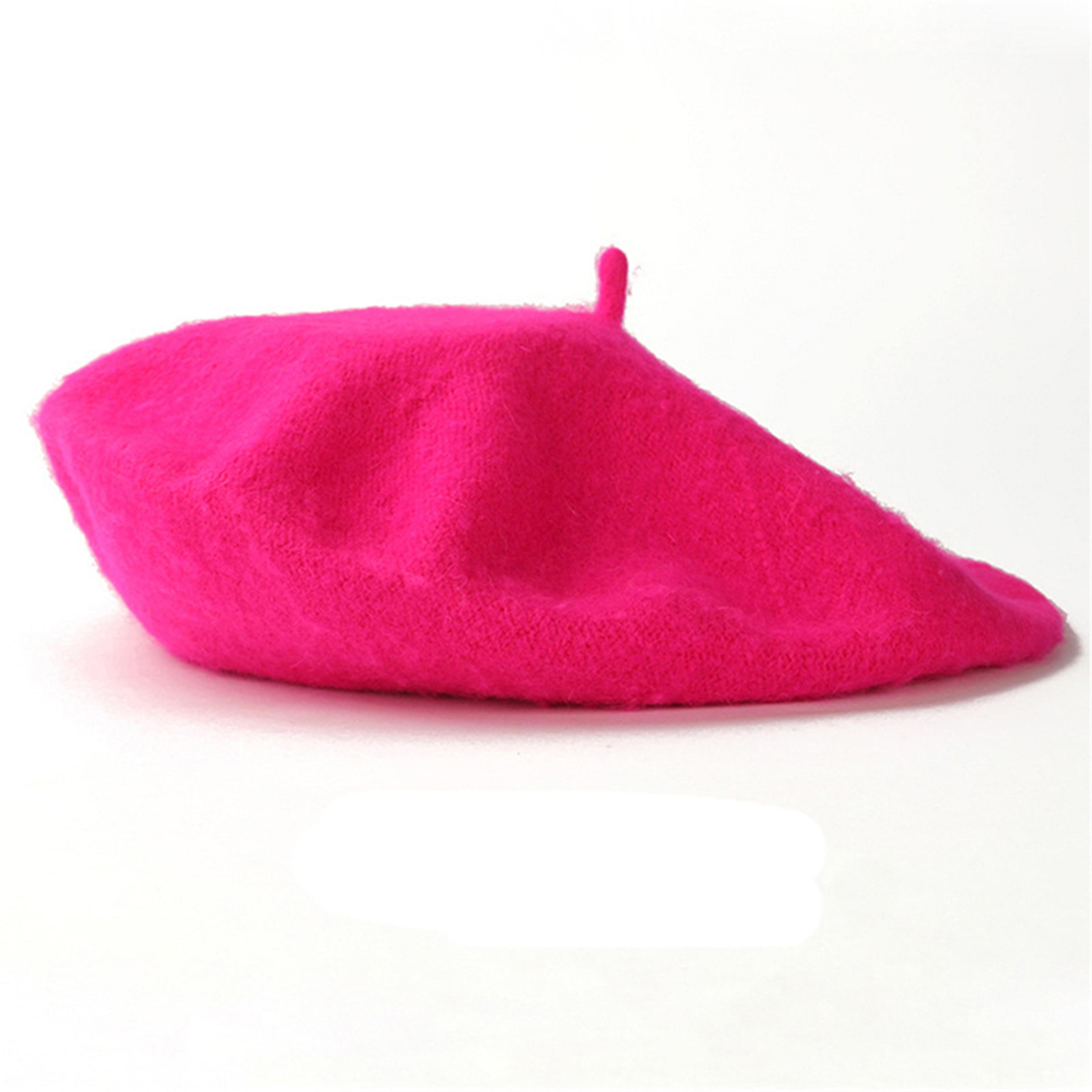 Classic French Beret Hat For Women  Soft Vintage Solid Color Artist Cap 7