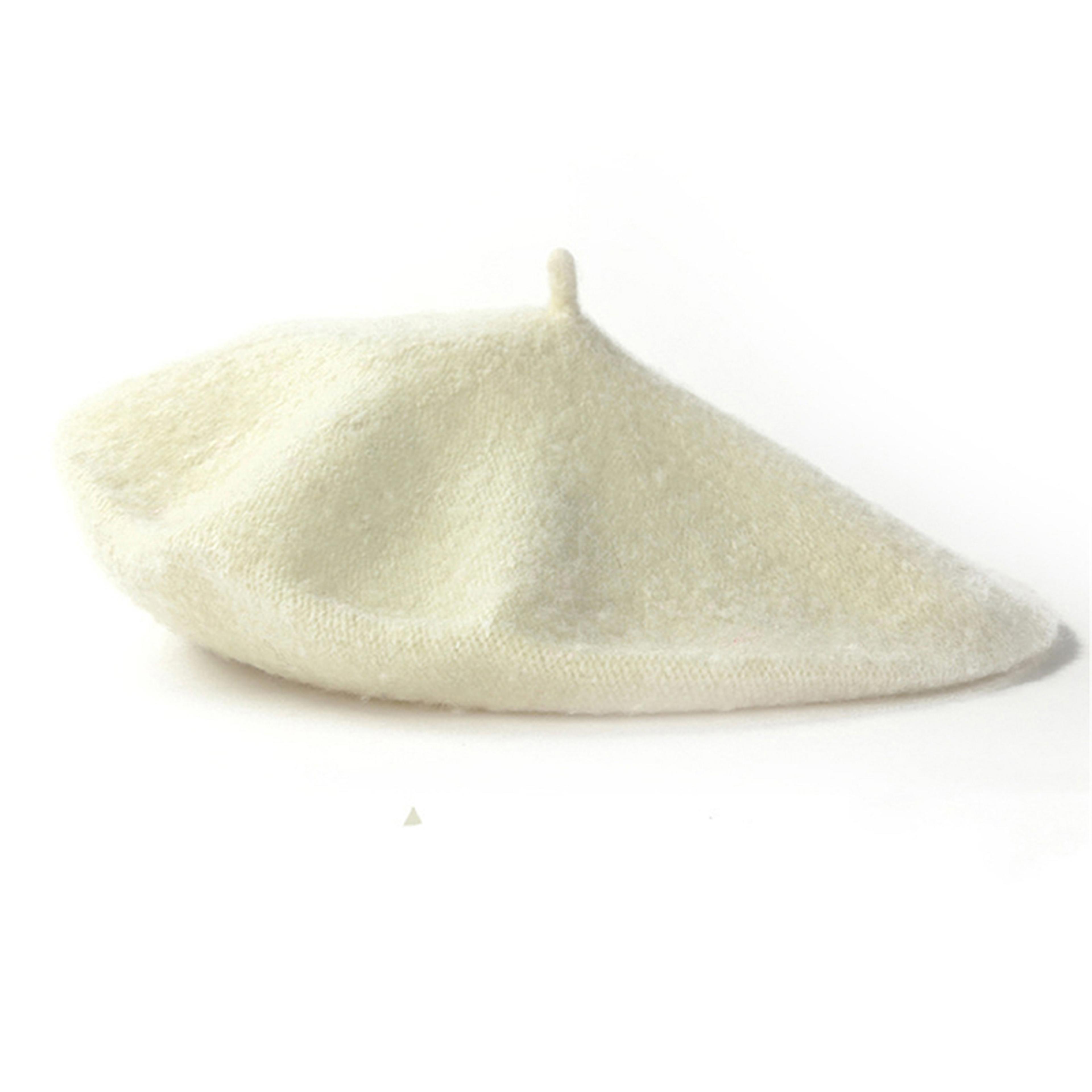 Classic French Beret Hat For Women  Soft Vintage Solid Color Artist Cap 8