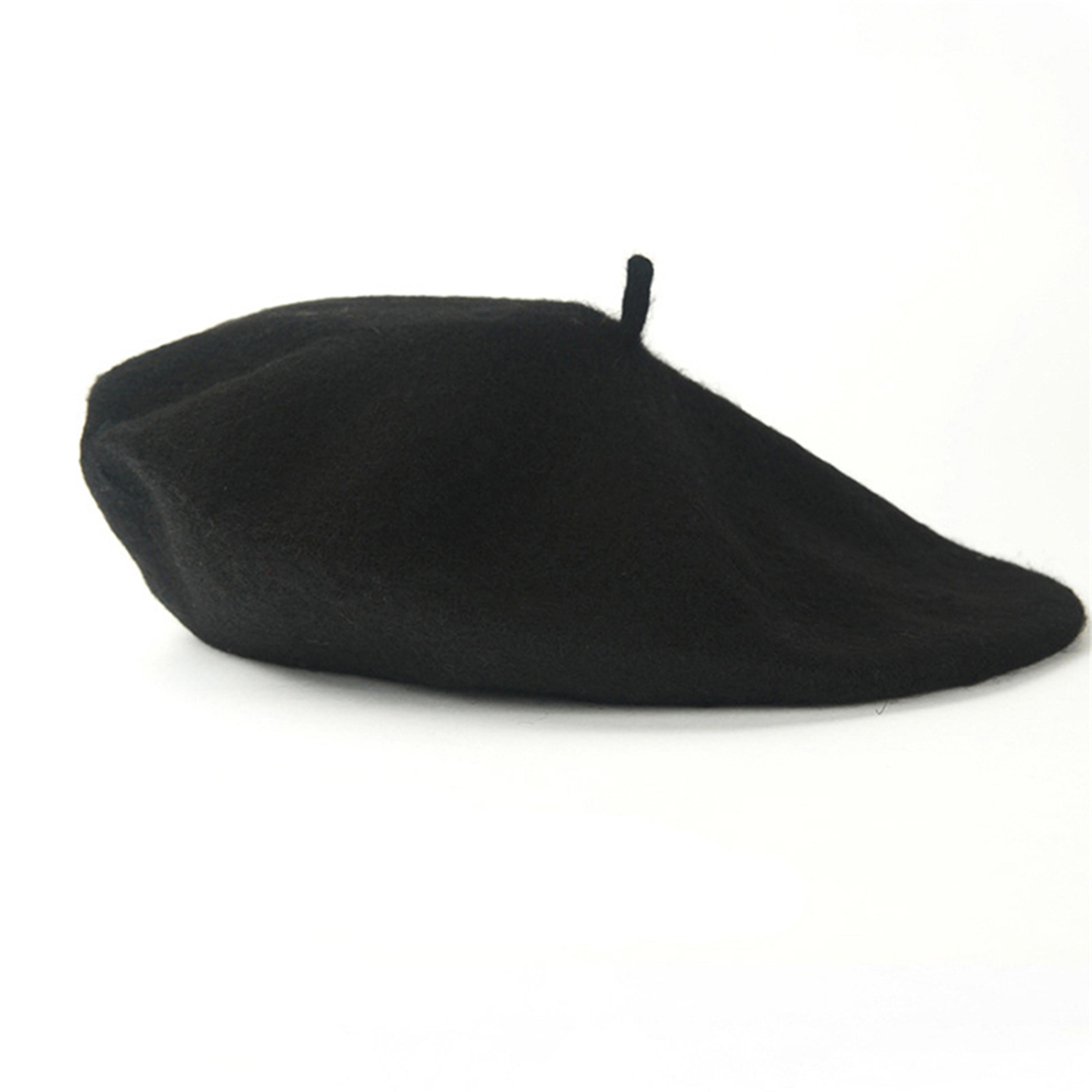 Classic French Beret Hat For Women  Soft Vintage Solid Color Artist Cap 18