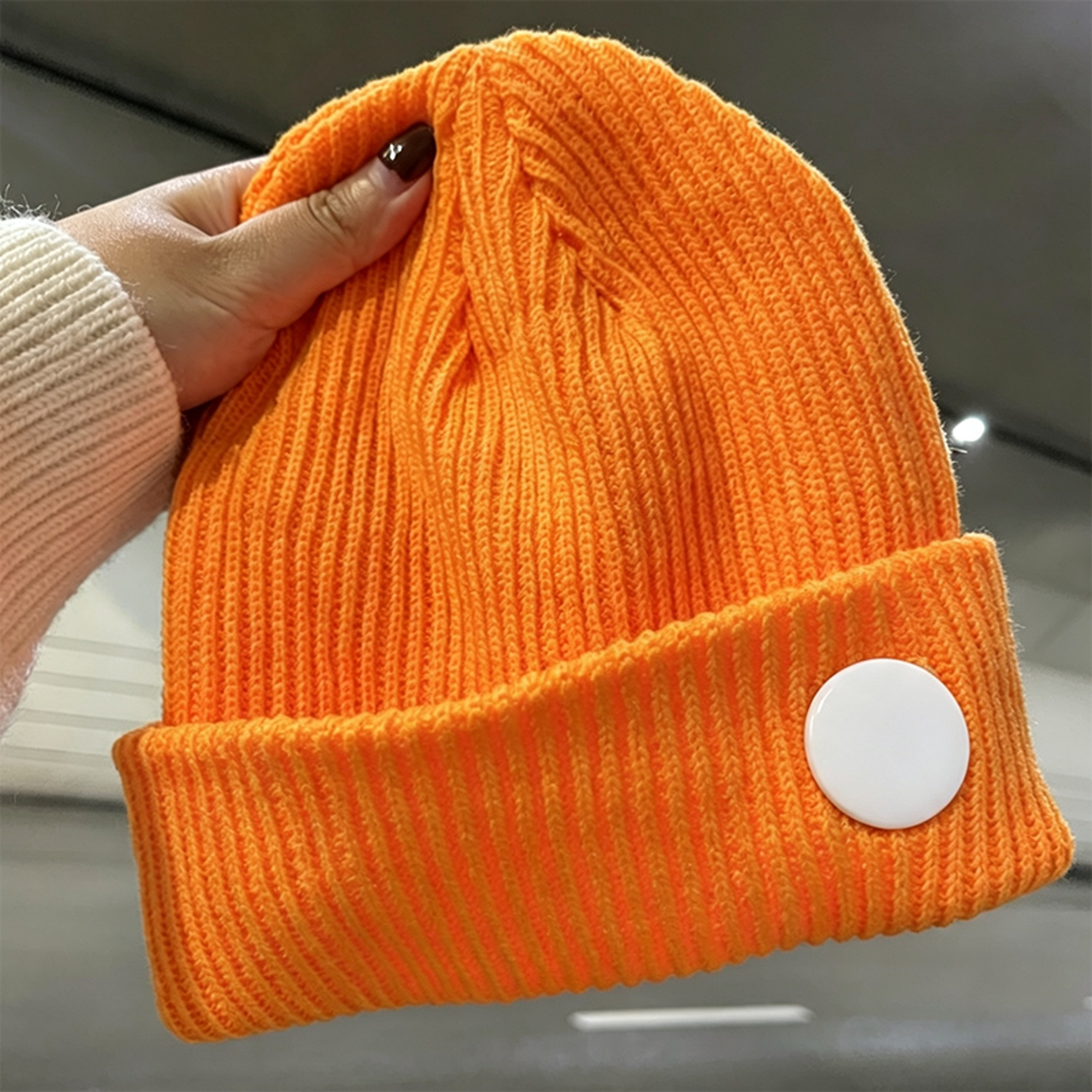Unisex Ribbed Knit Beanie Hat With Stretch Fit And Cuffed Winter Design 10