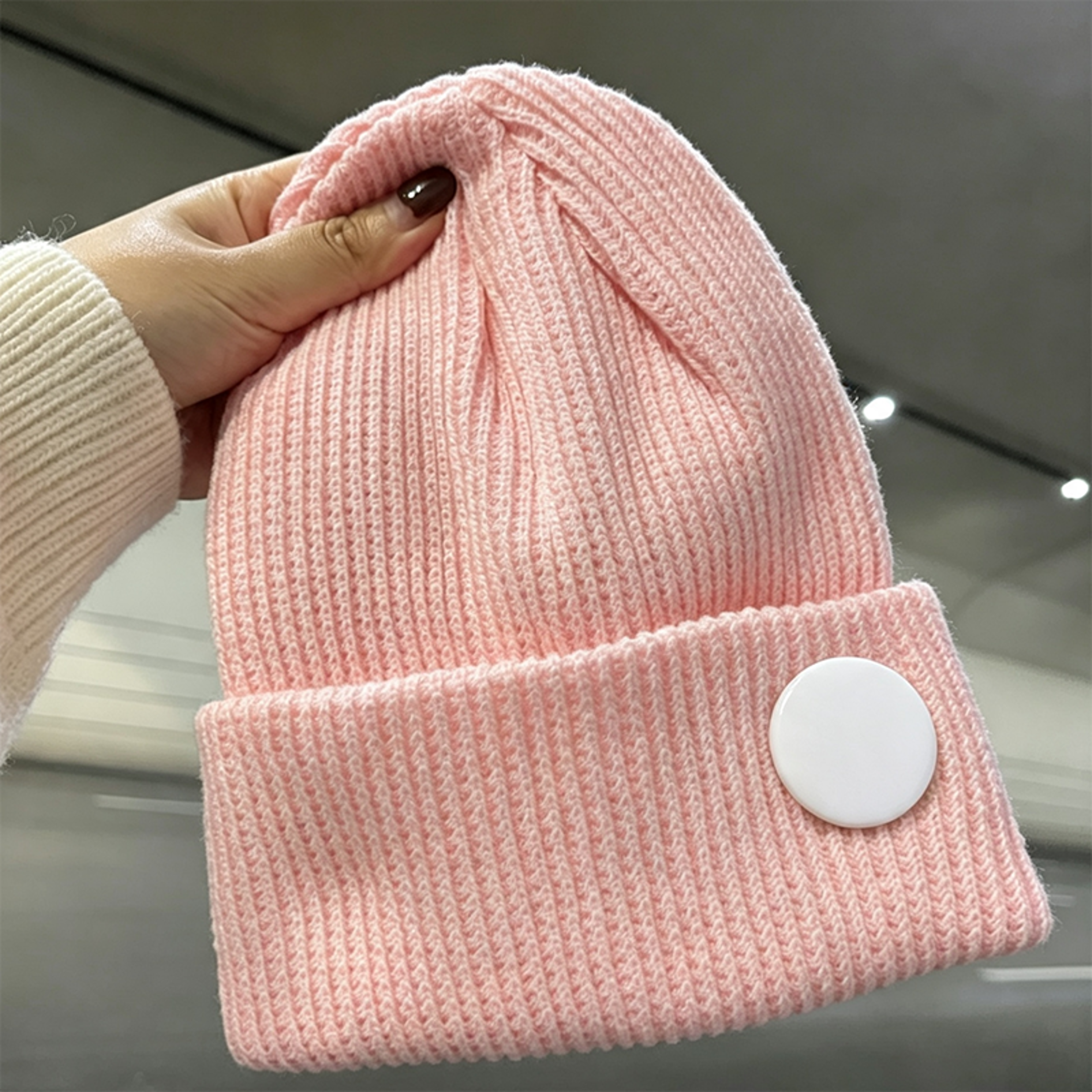Unisex Ribbed Knit Beanie Hat With Stretch Fit And Cuffed Winter Design 13