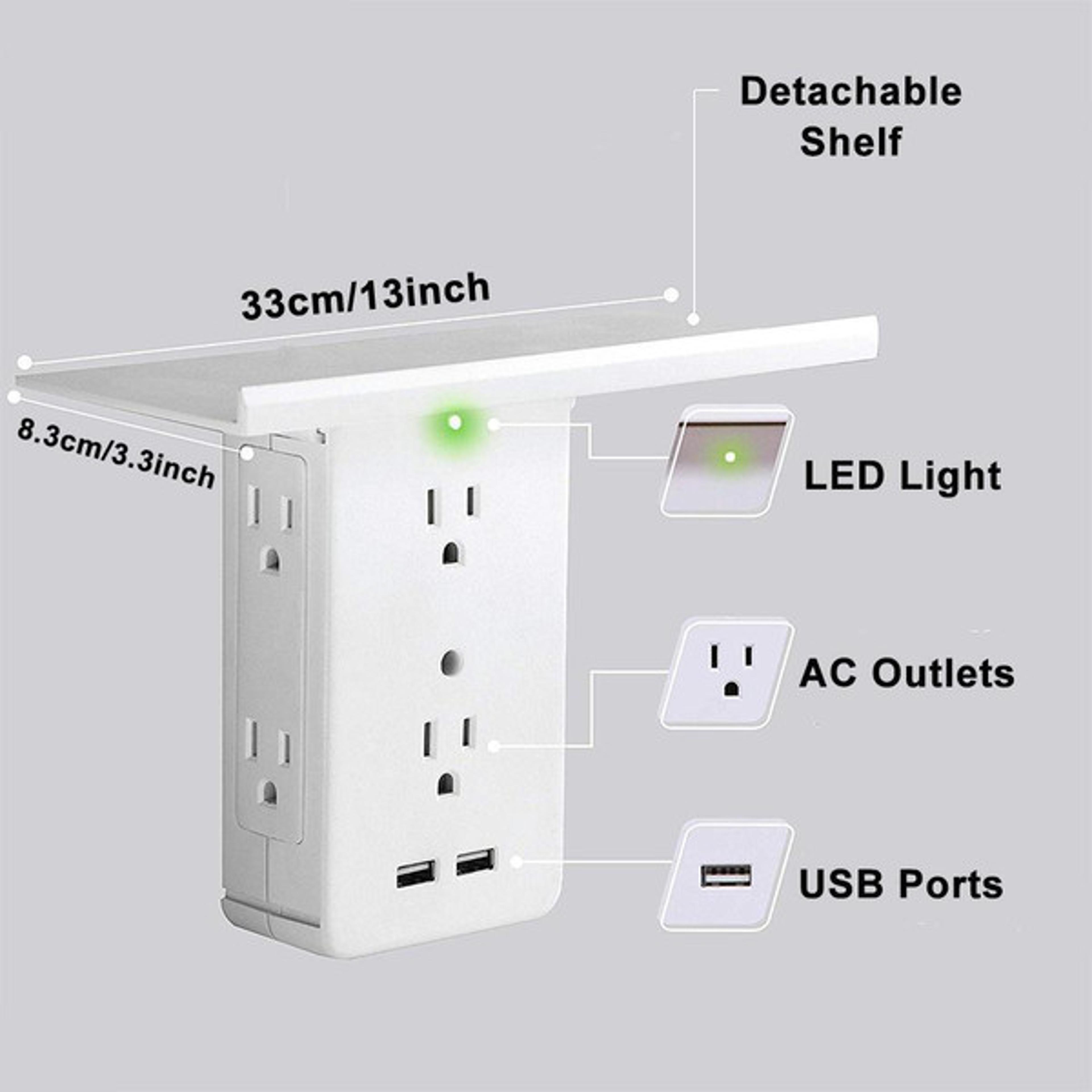 multi plug outlet extender rack