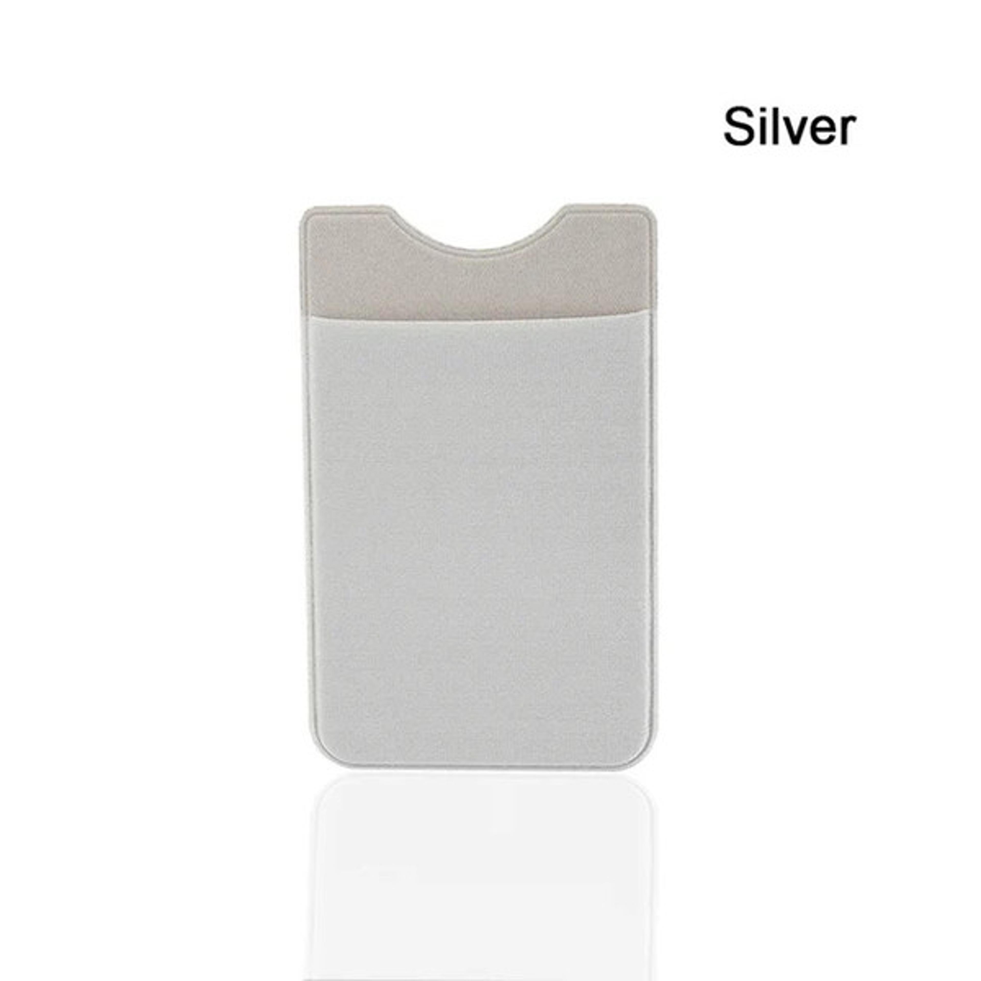 Adhesive Phone Pocket Silver