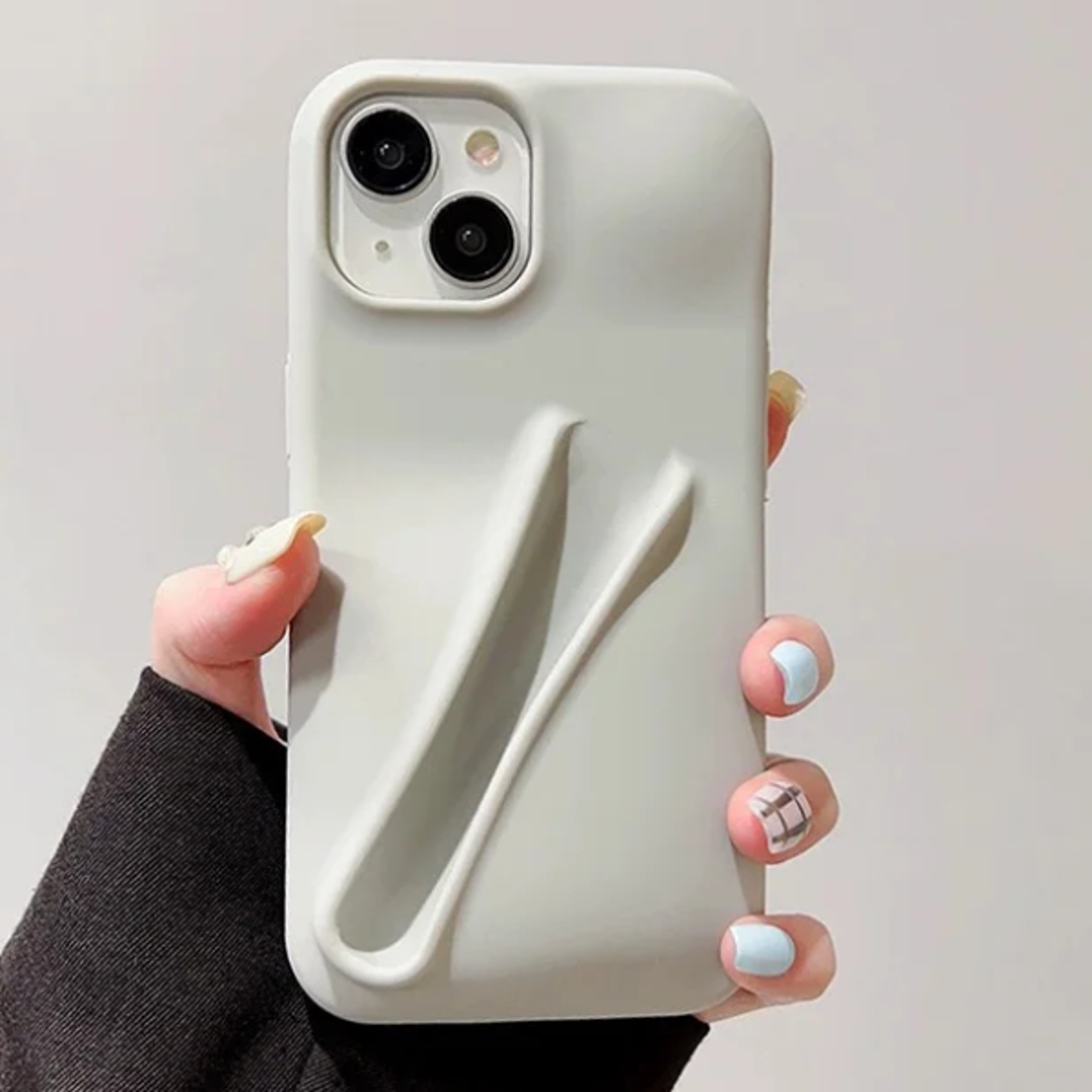 portable lipstick silicone case for iphone, fashion style, dirt resistant