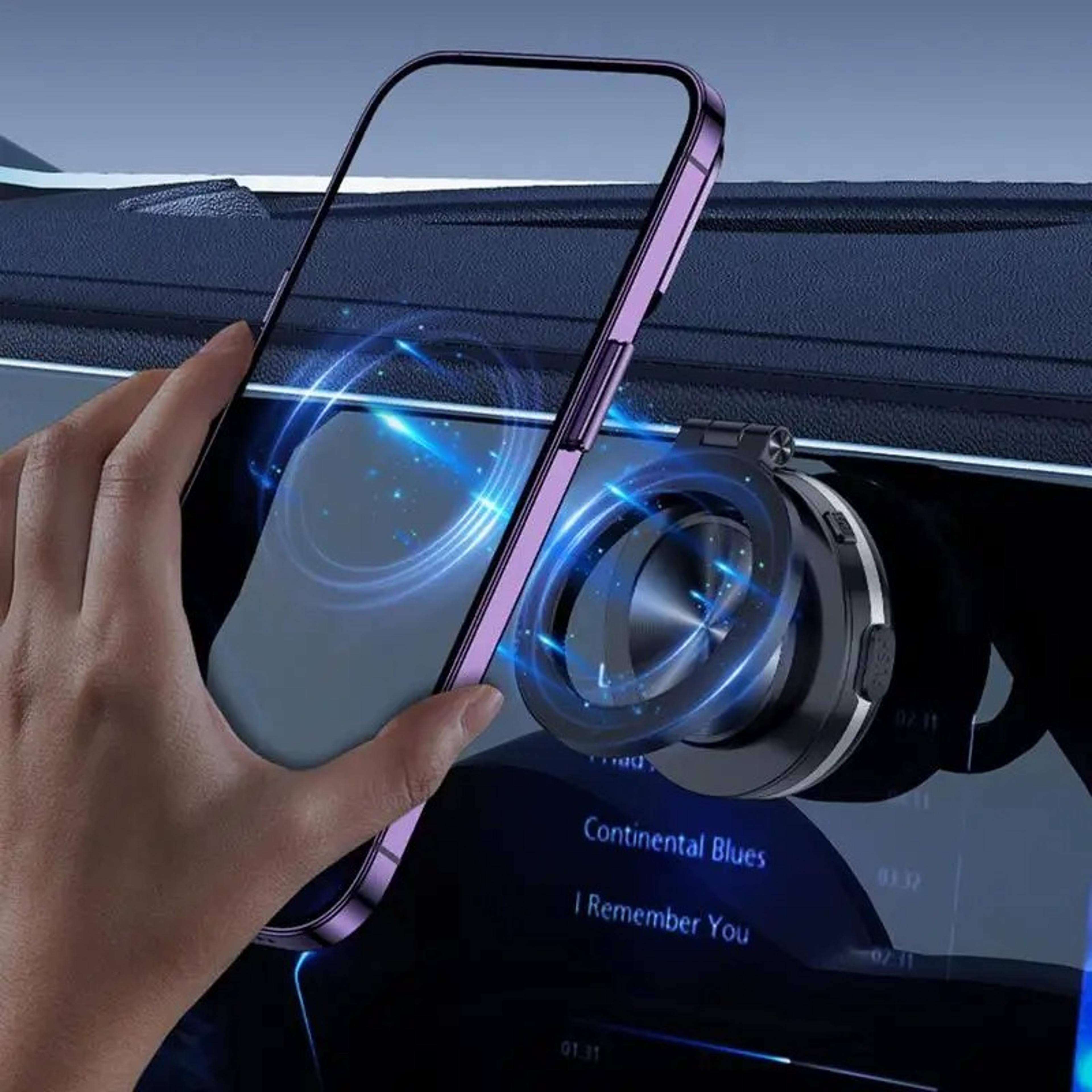 360° magnetic car phone mount | vacuum suction cup holder