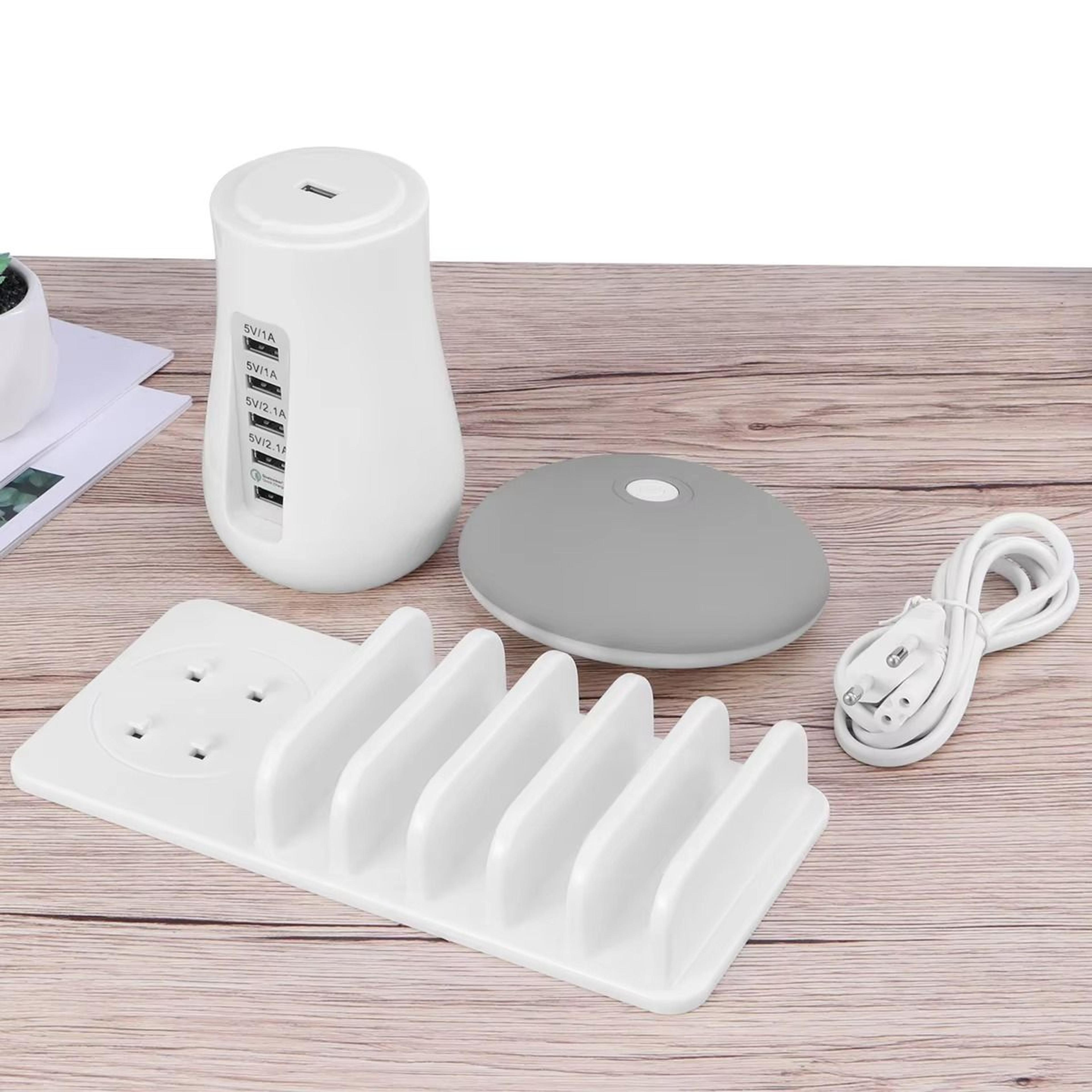 Compact USB Charging LED Lamp for Small Desks