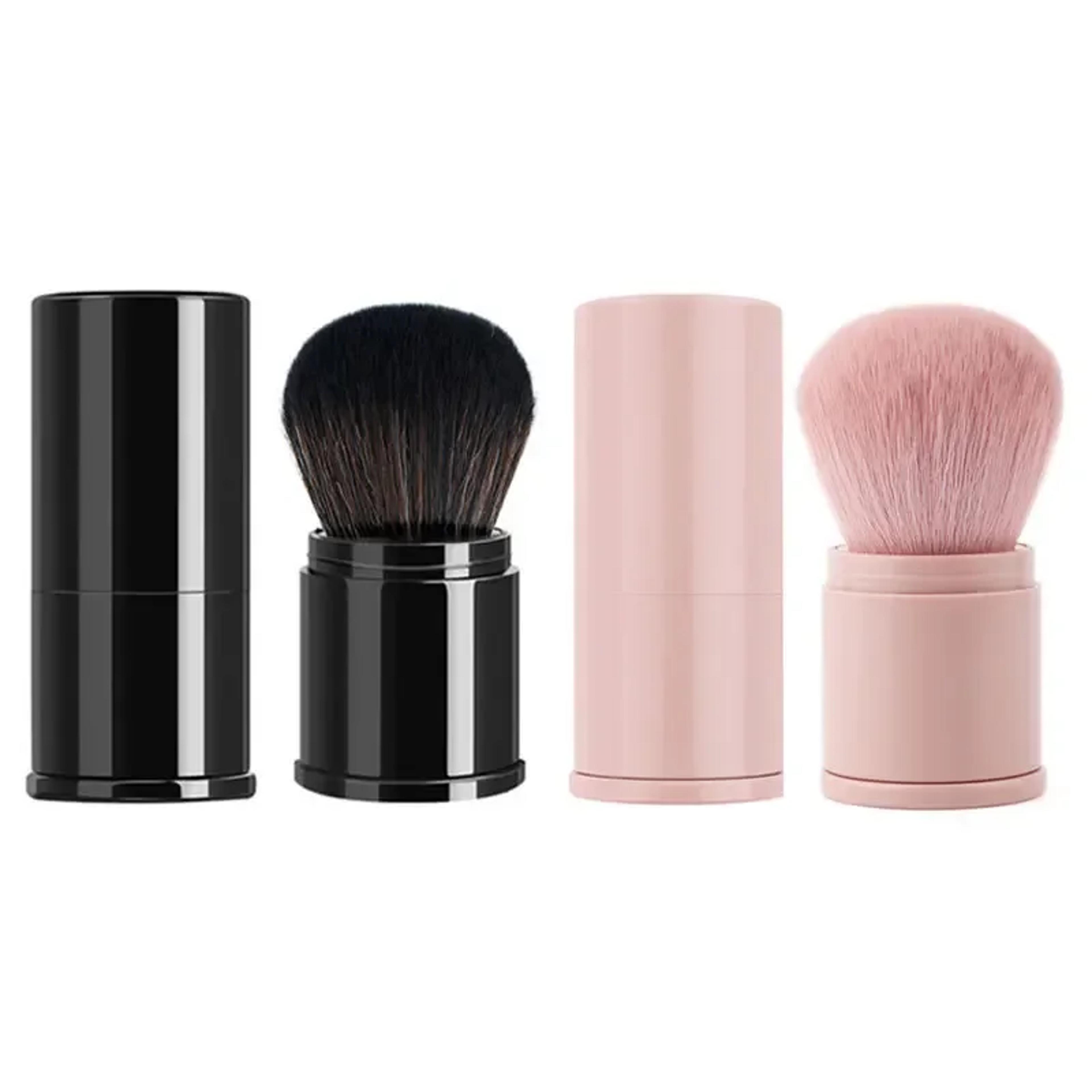 portable mini retractable blush brush, soft loose powder foundation brush, multi functional makeup tool for nails