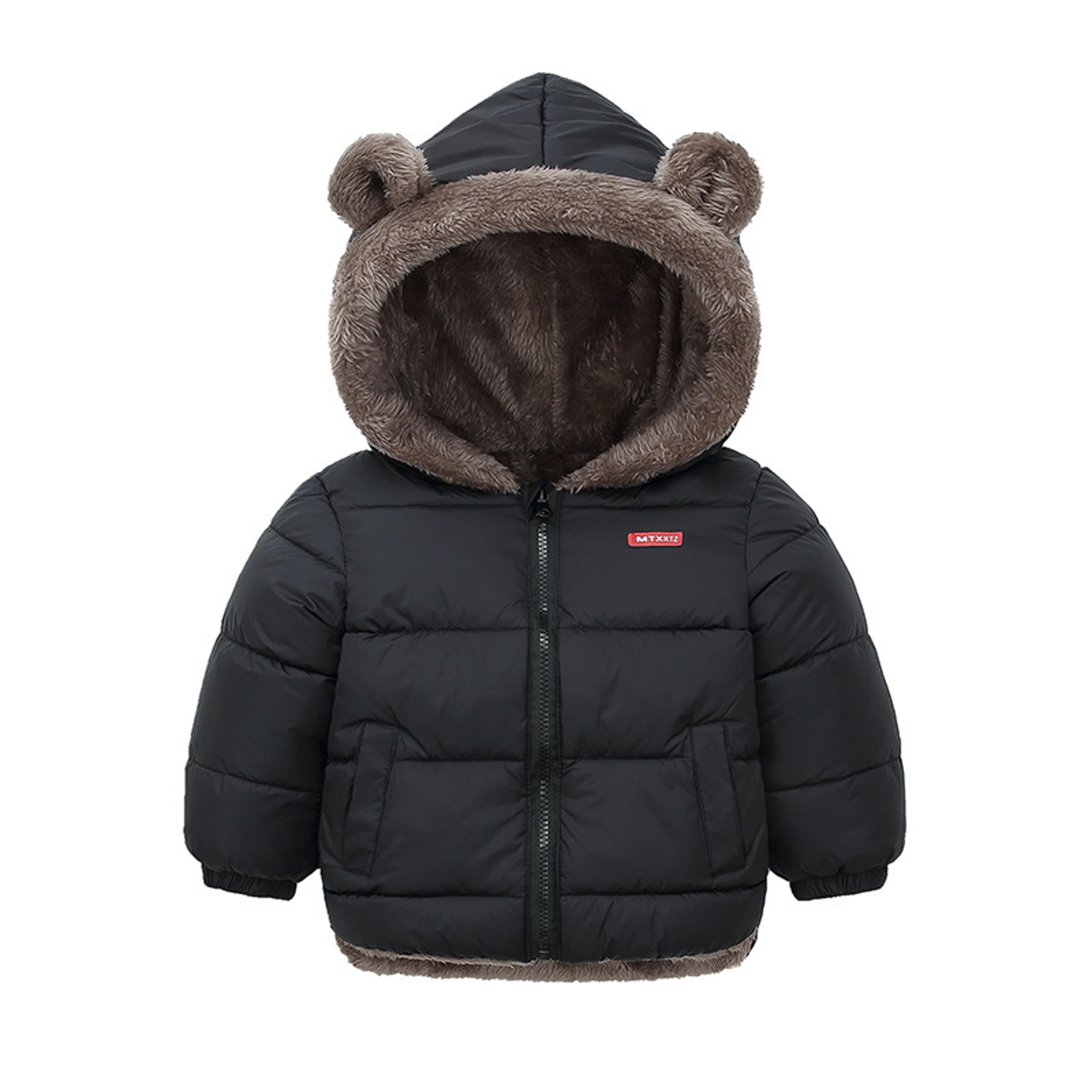 reversible baby winter coat cartoon hooded plus velvet, baby boys fleece jacket, newborn outerwear toddler girl parkas