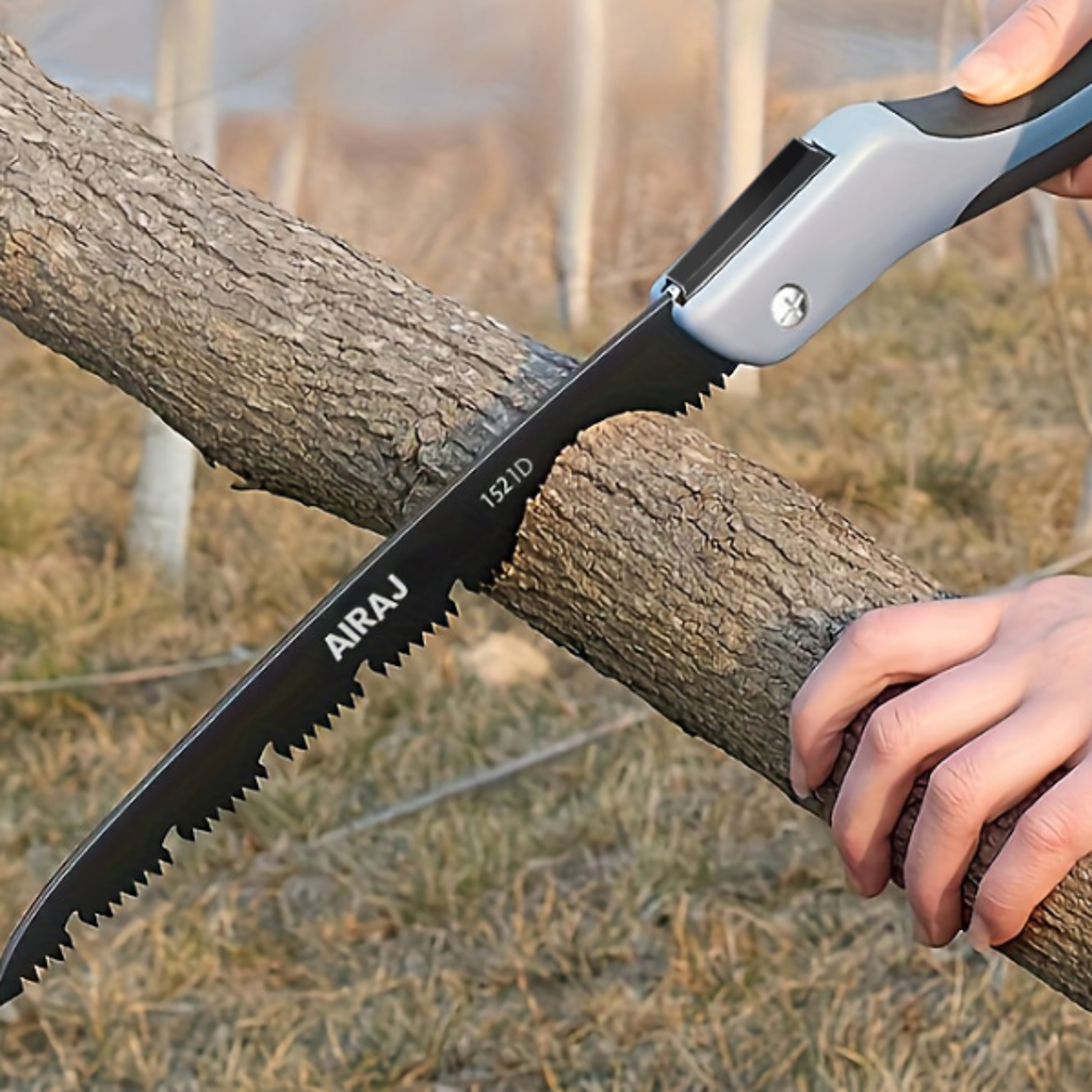 multifunction folding hacksaw, wood cutting hand saw, sharp camping garden pruner tree knife for outdoor work