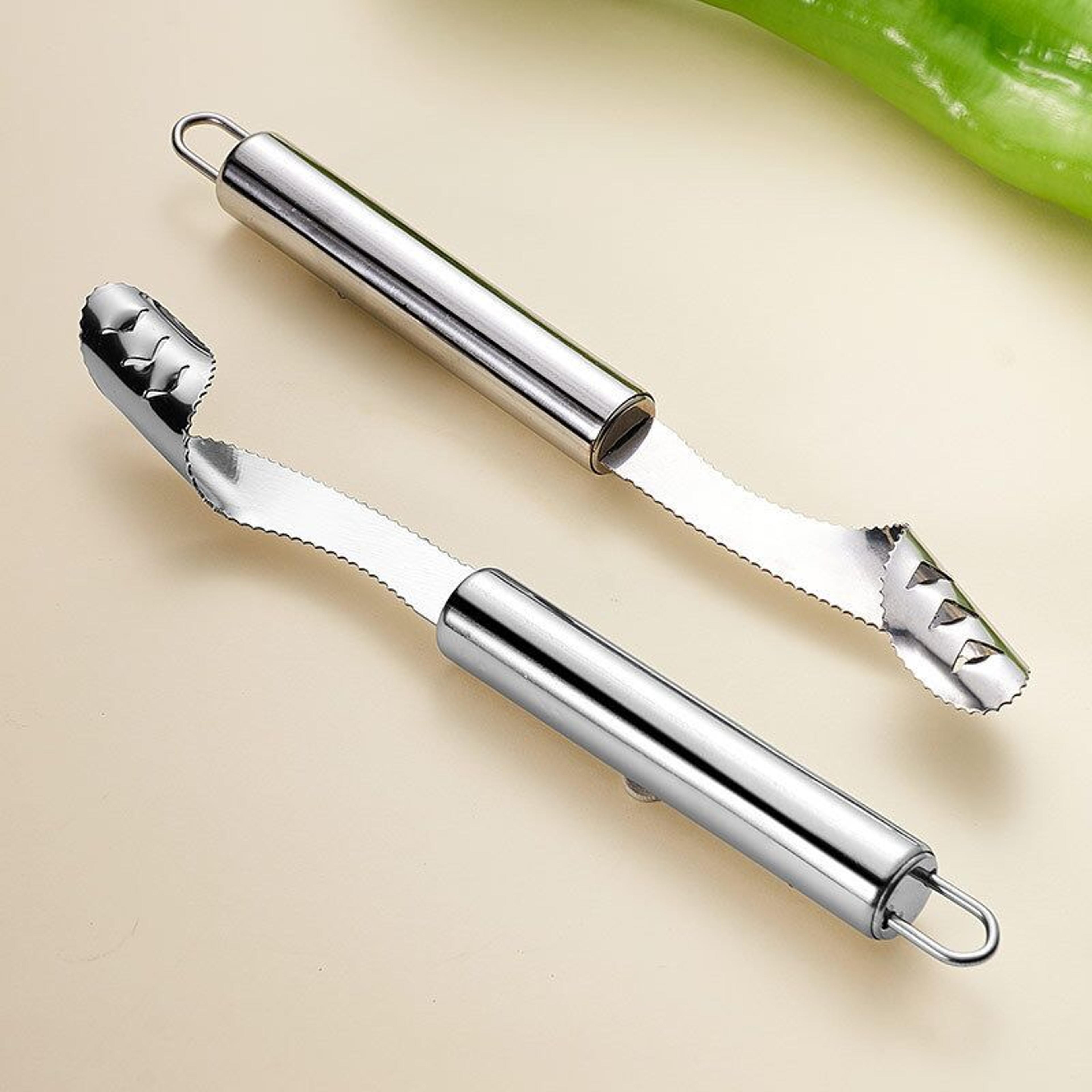 PrecisionCore Stainless Steel Chili Corer  Pepper Seed Remover Tool 3
