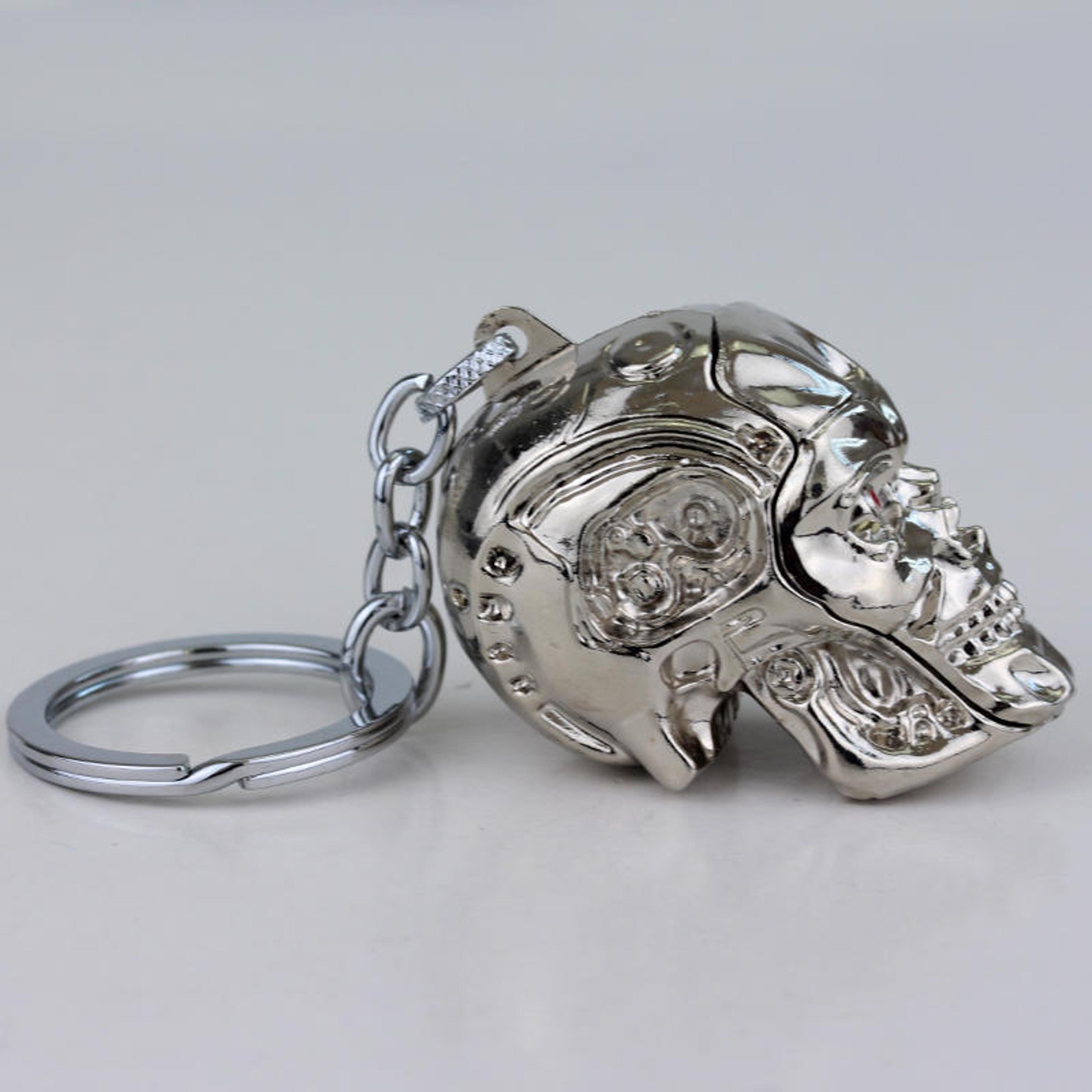 Iron Reaper Skull Keychain Vintage Metal Keyring For Car Keys And Accessories 2