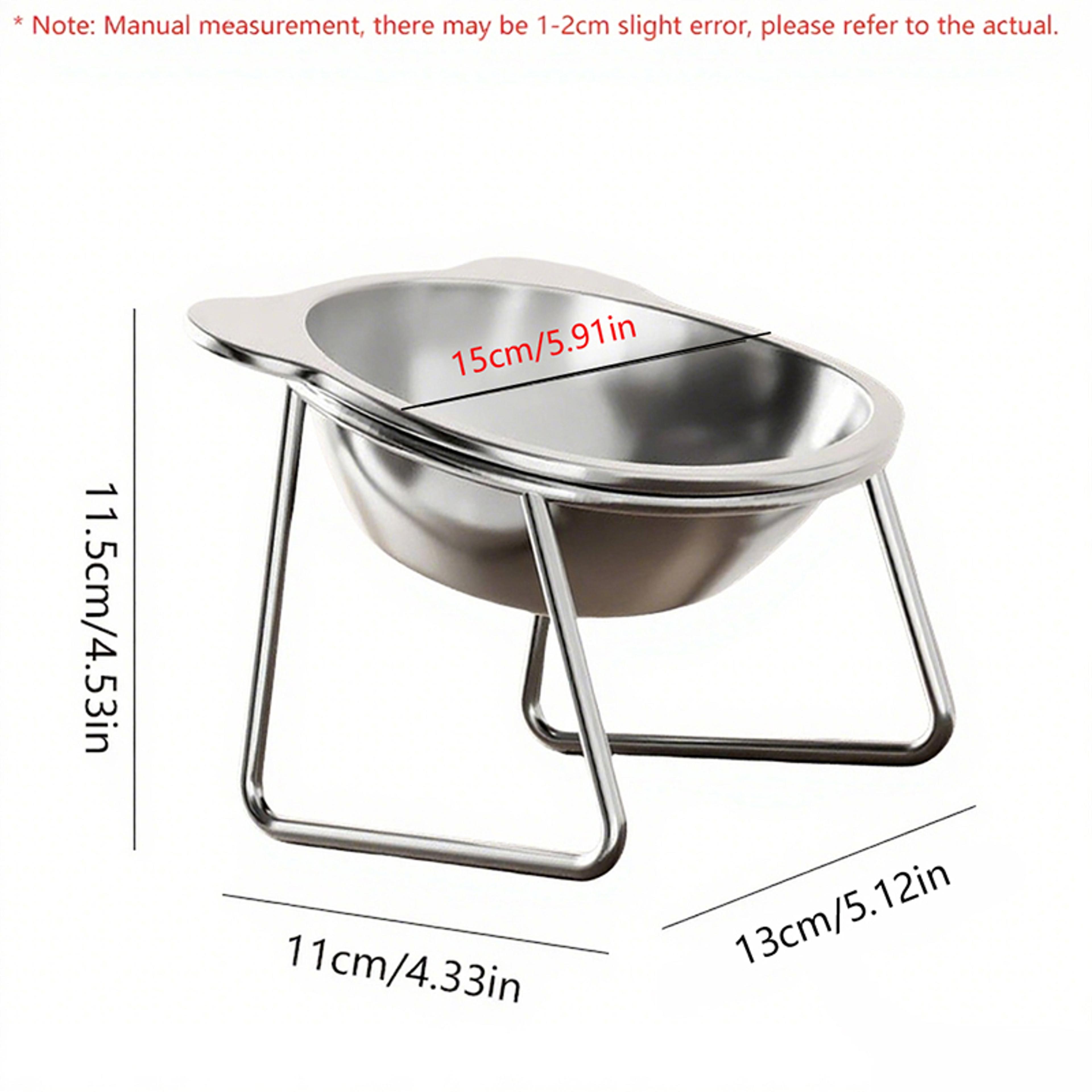 ErgoFeast Tilted Cat Bowl With Stainless Steel Stand 5