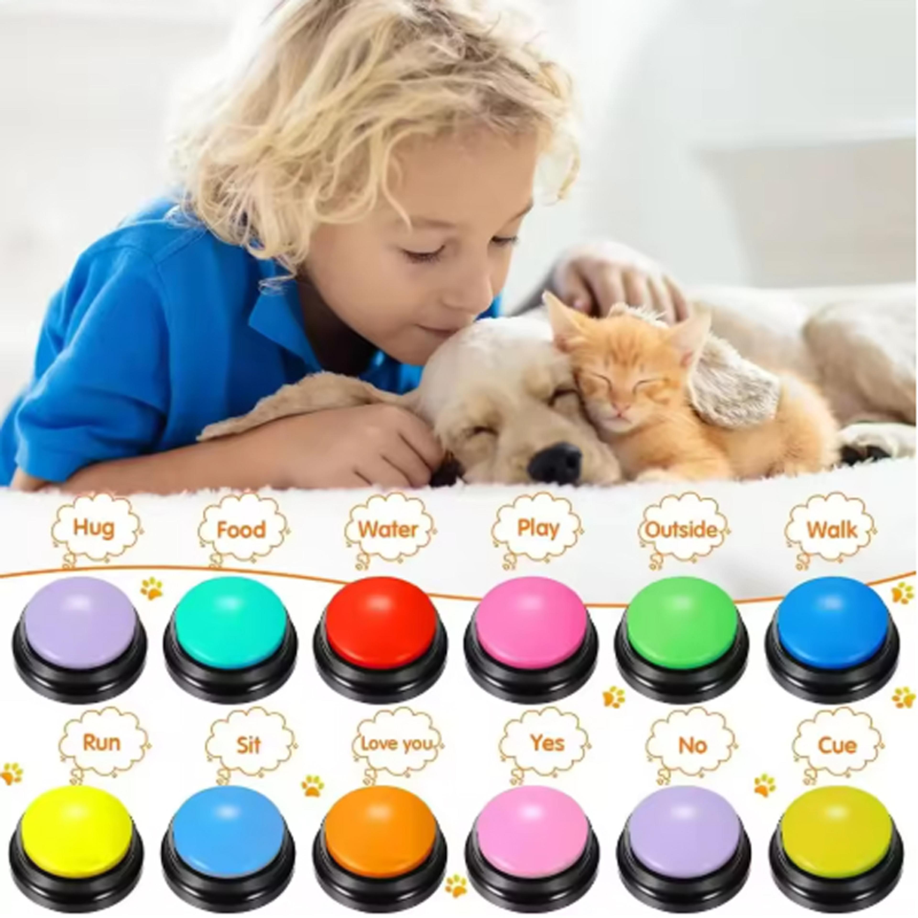 Recordable Dog Talking Buttons Interactive Pet Communication Toy Portable Recordable Dog Toy  Dog T 2
