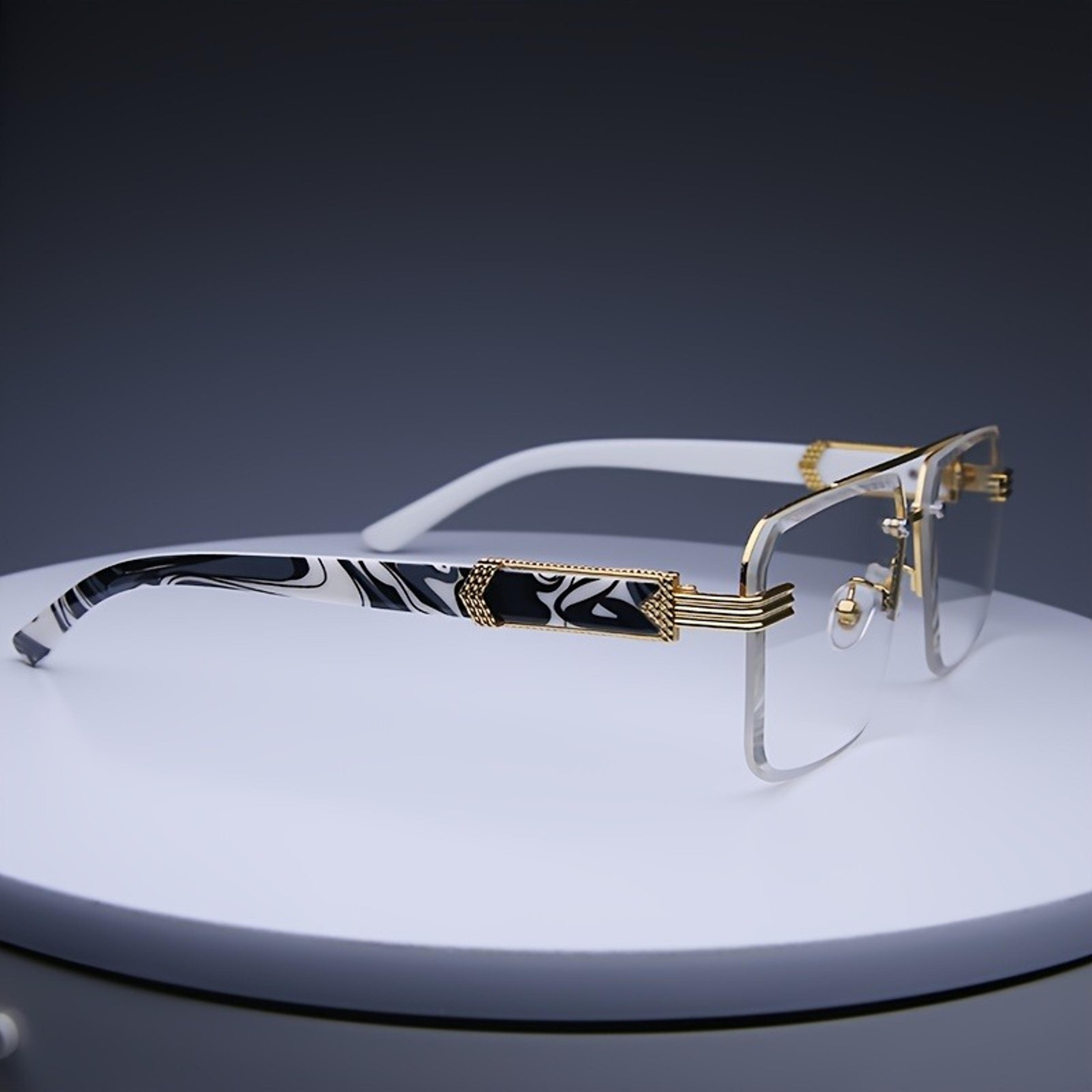 Classic Unisex Rimless Sunglasses Small Square Frameless Travel Shades With UV Protection 6