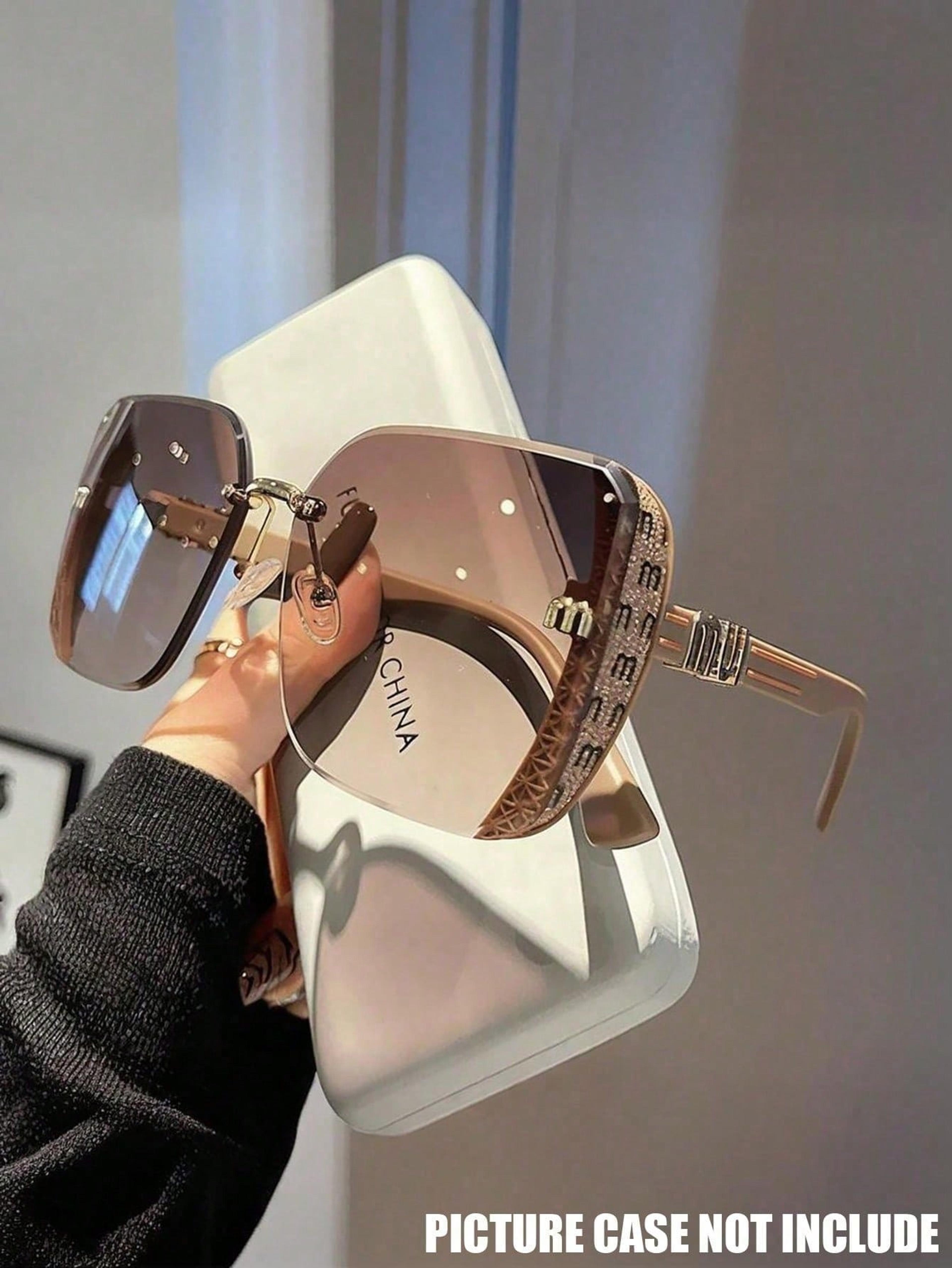 luxury square frame fashion glasses for women oversized designer style statement eyewear