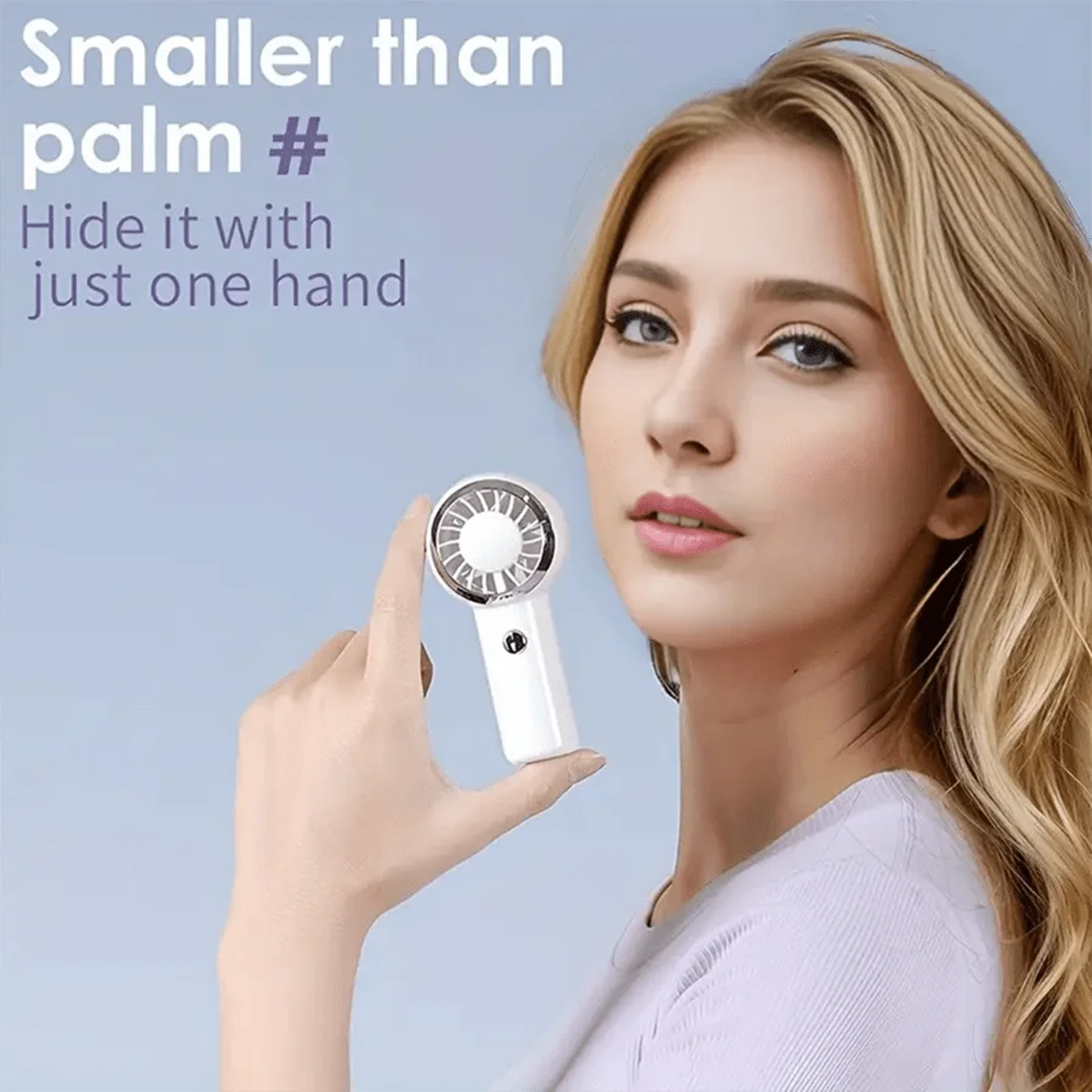 ultralight mini portable handheld fan usb rechargeable pocket air cooler for travel and daily use