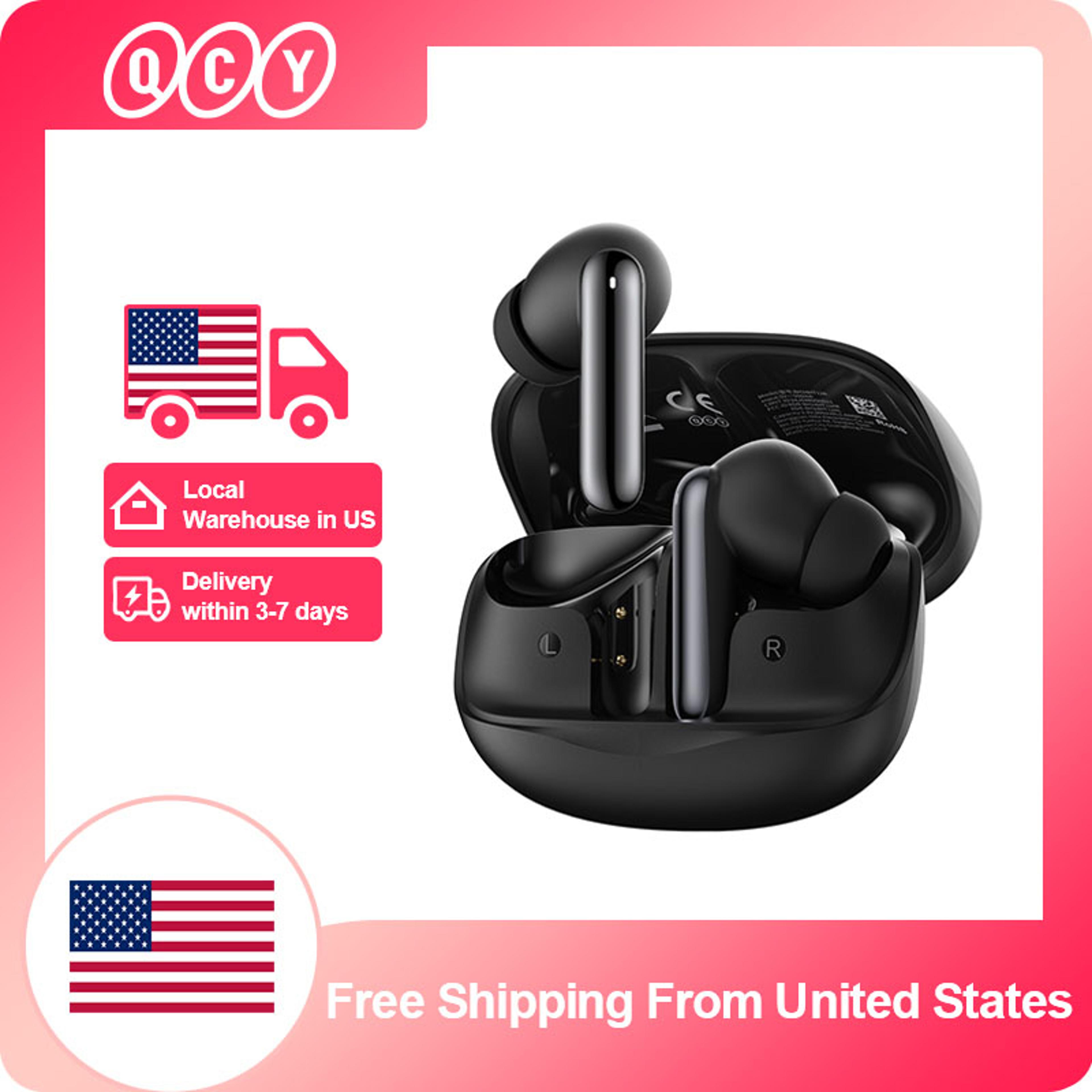 qcy melobuds anc wireless earbuds with bluetooth & clear call noise cancellation