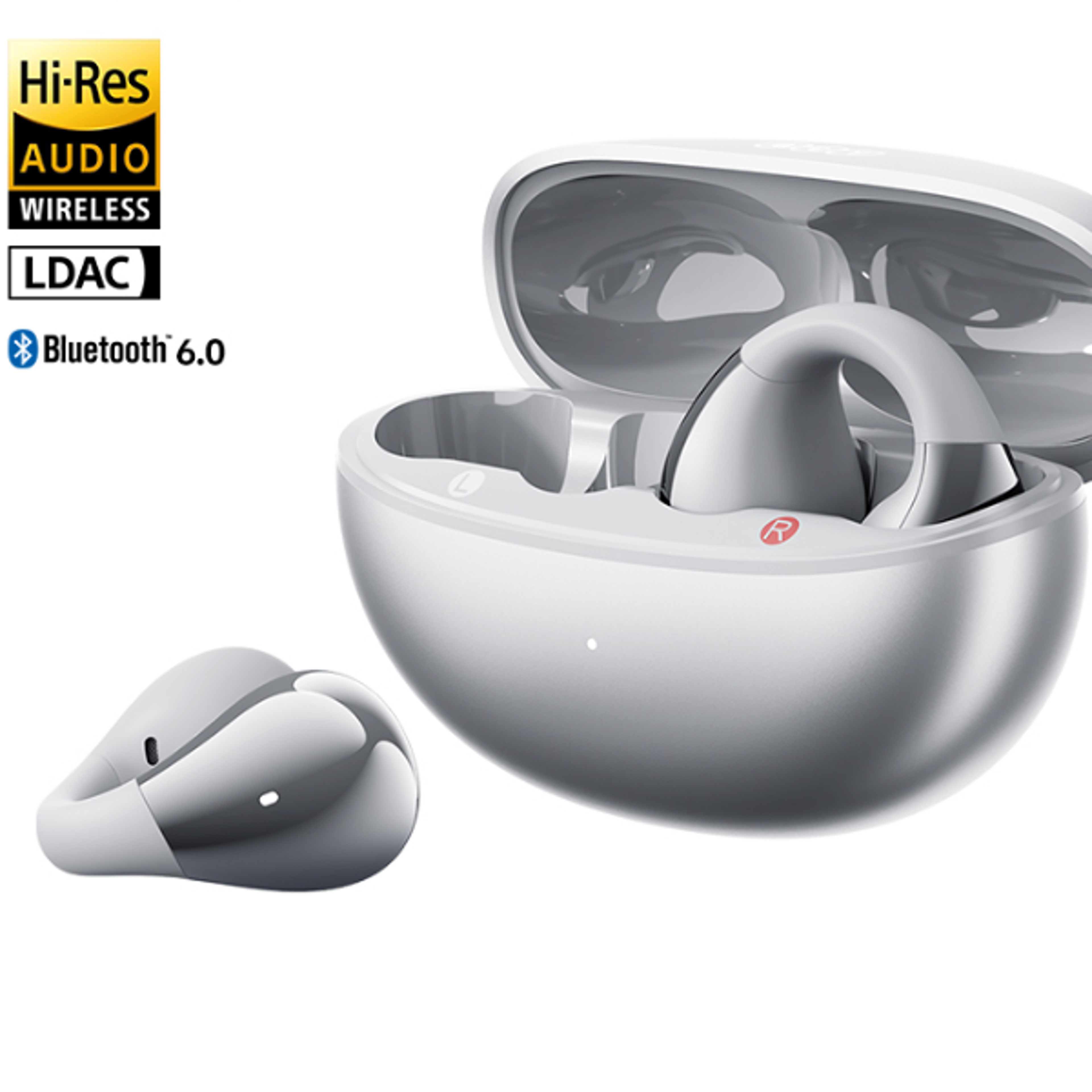 crossky open ear wireless earbuds with ldac hi res audio & hour playtime