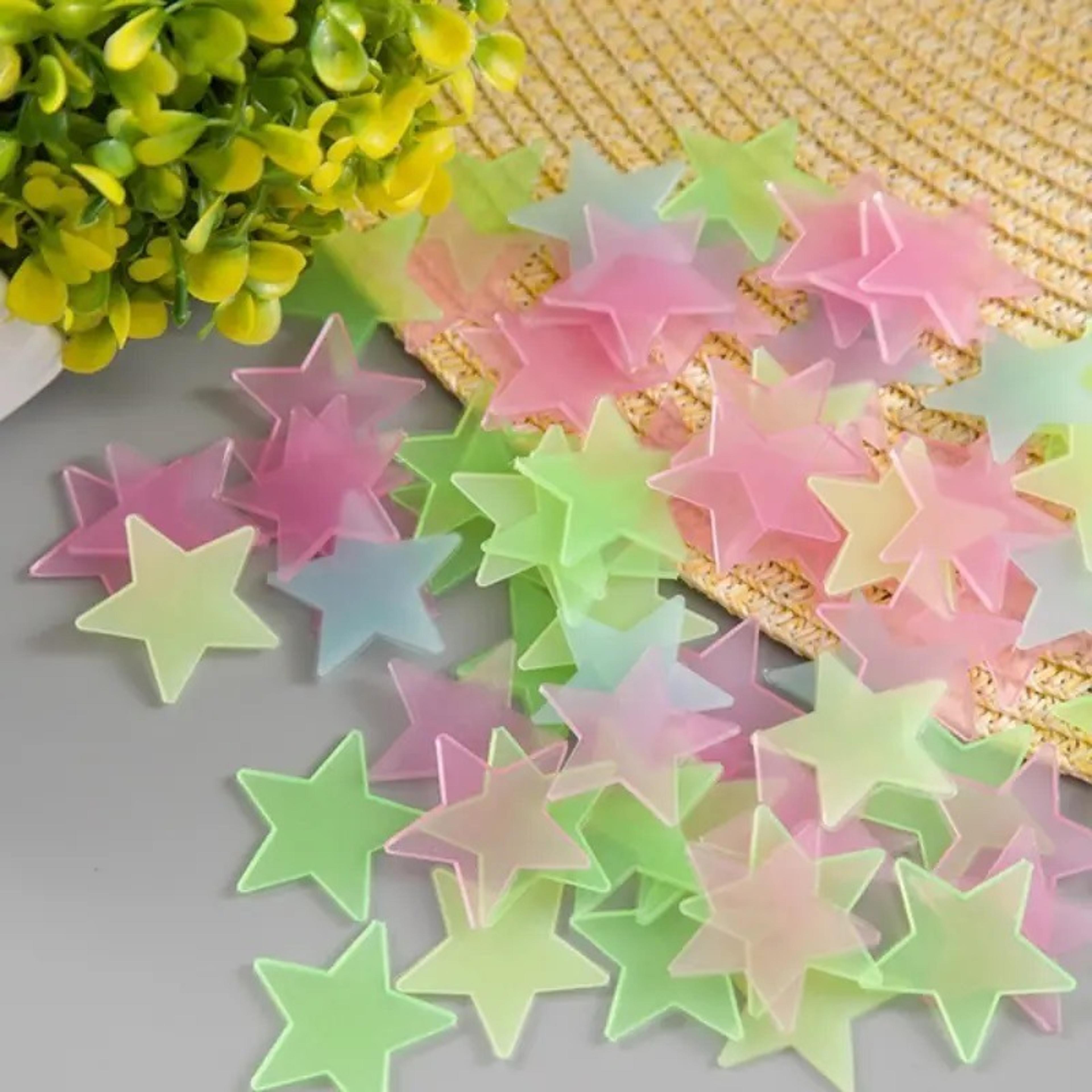 glow in the dark stars wall stickers for ceiling & bedroom kids room decor