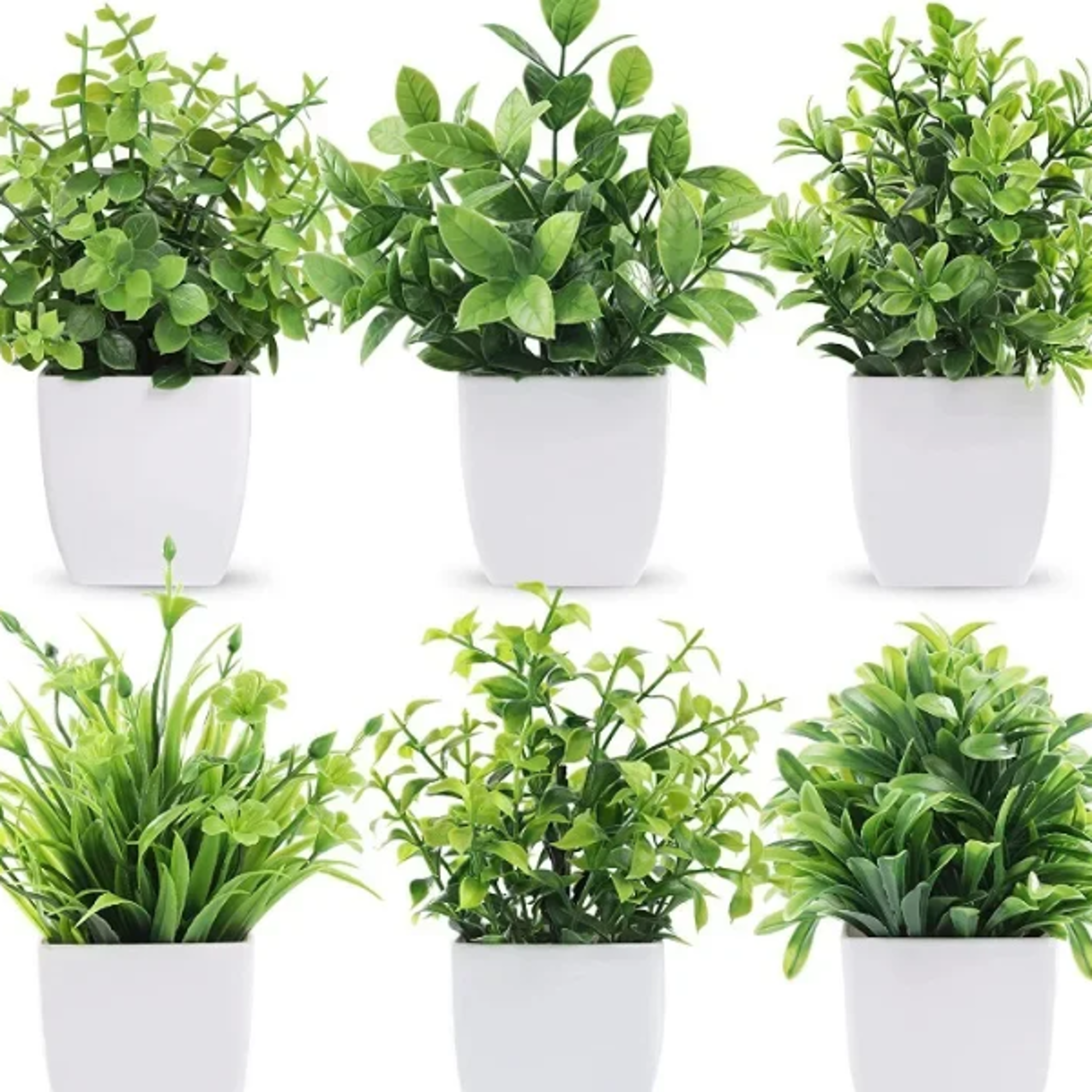 realistic artificial bonsai plant fake eucalyptus potted greenery for indoor & outdoor home decor