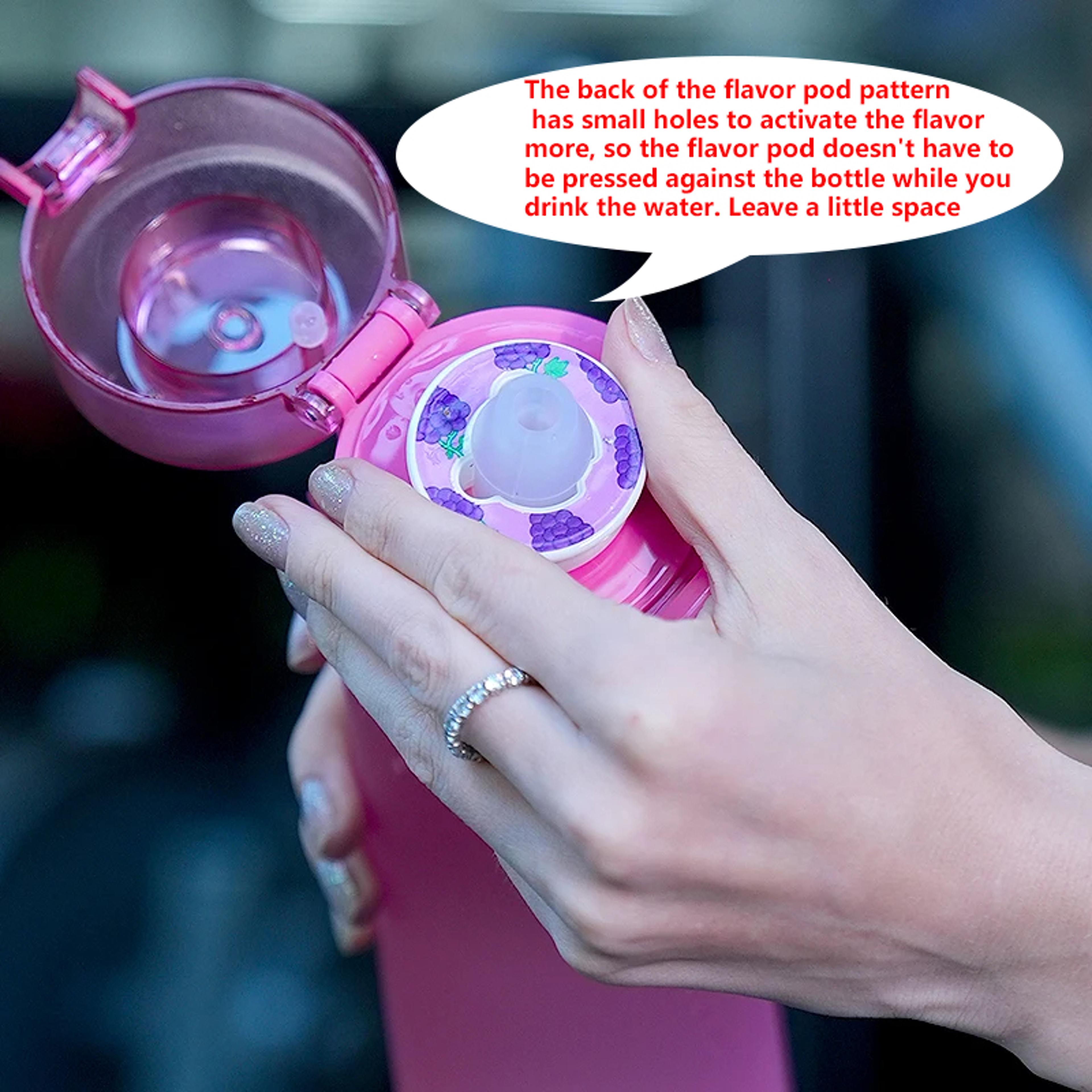 Flavor Water Bottle With Scent Pods Leakproof Air Water Bottle With Straw For Sports  Travel 3
