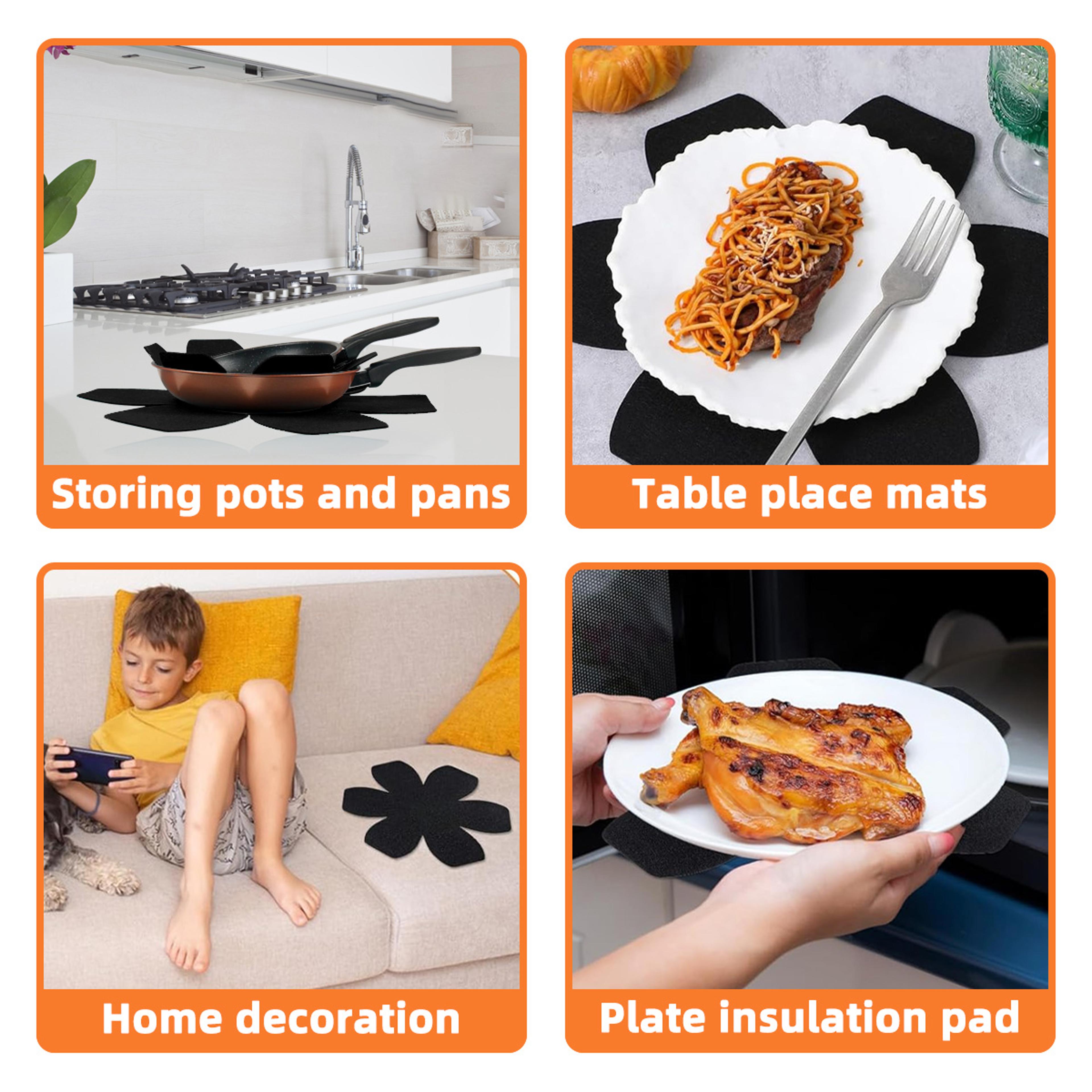Felt Pot Protectors Heat Resistant Pad Set For Pots Pans  Countertops 2