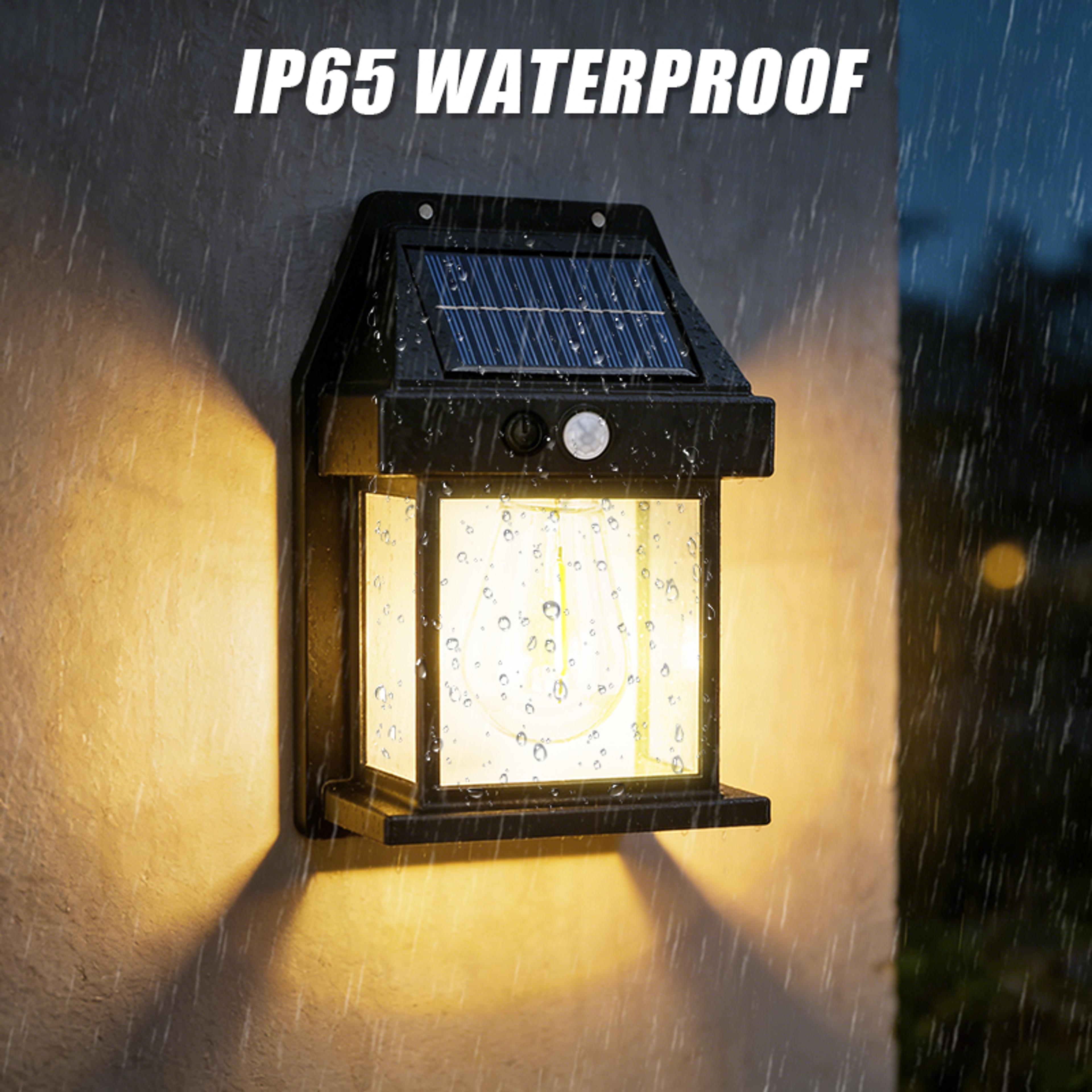 Solar Wall Lights Outdoor With Motion Sensor Waterproof Dusk To Dawn LED Security Lights 3