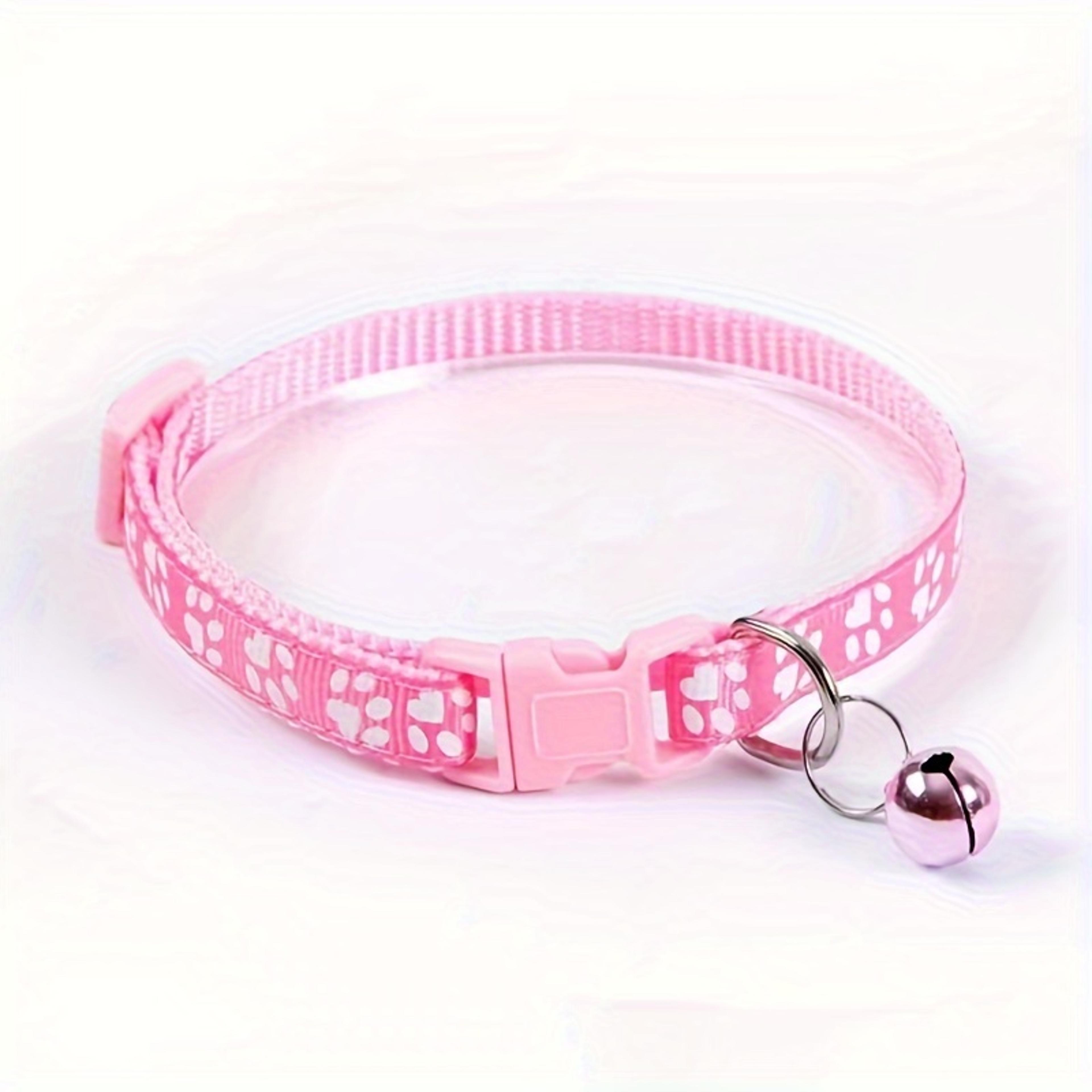 Colorful Cat Collar With Bell Adjustable Kitten Collar For Stylish Everyday Comfort 3