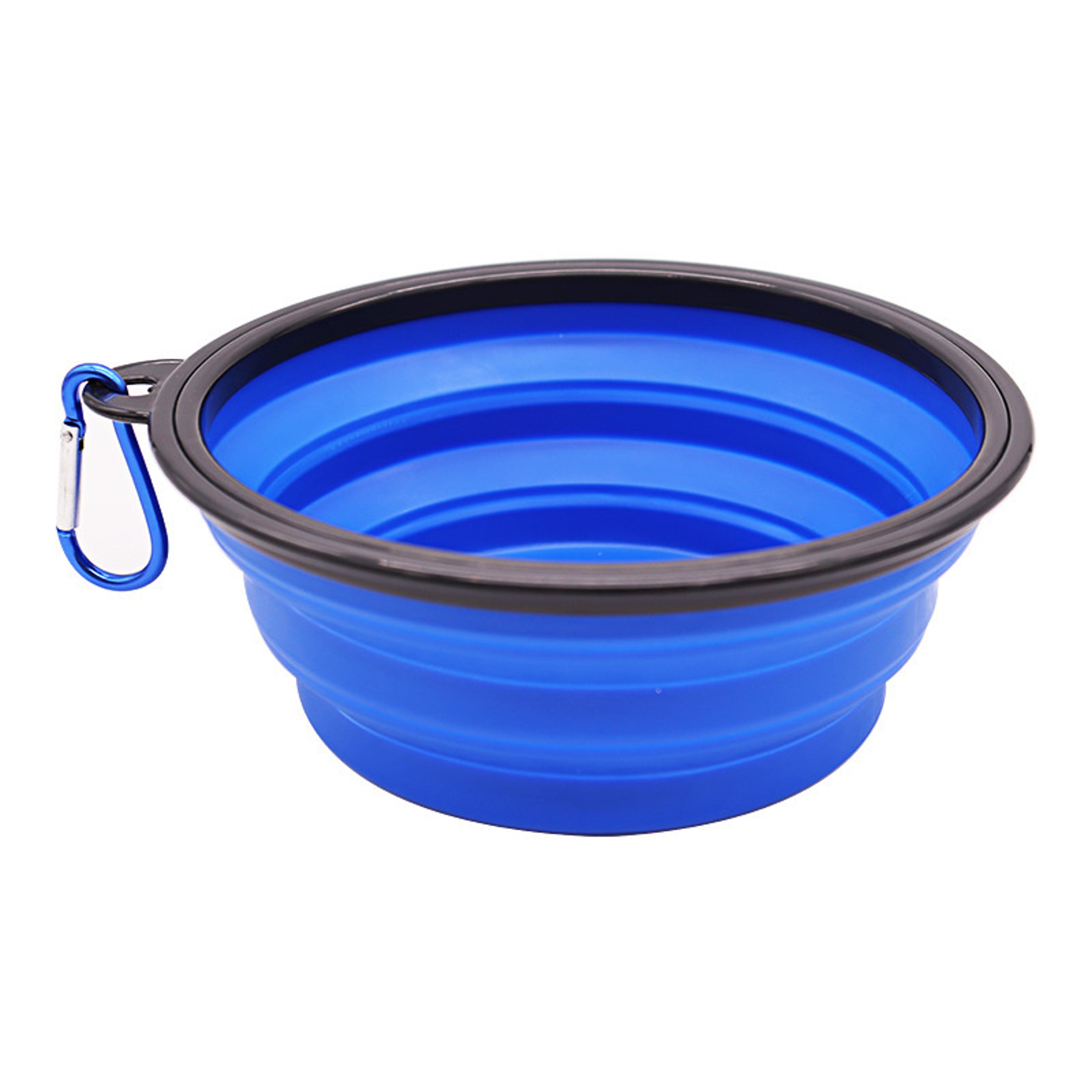 Portable Dog Water Bottle  Travel Dog Bowl Silicone Pet Feeder With Carabiner 7