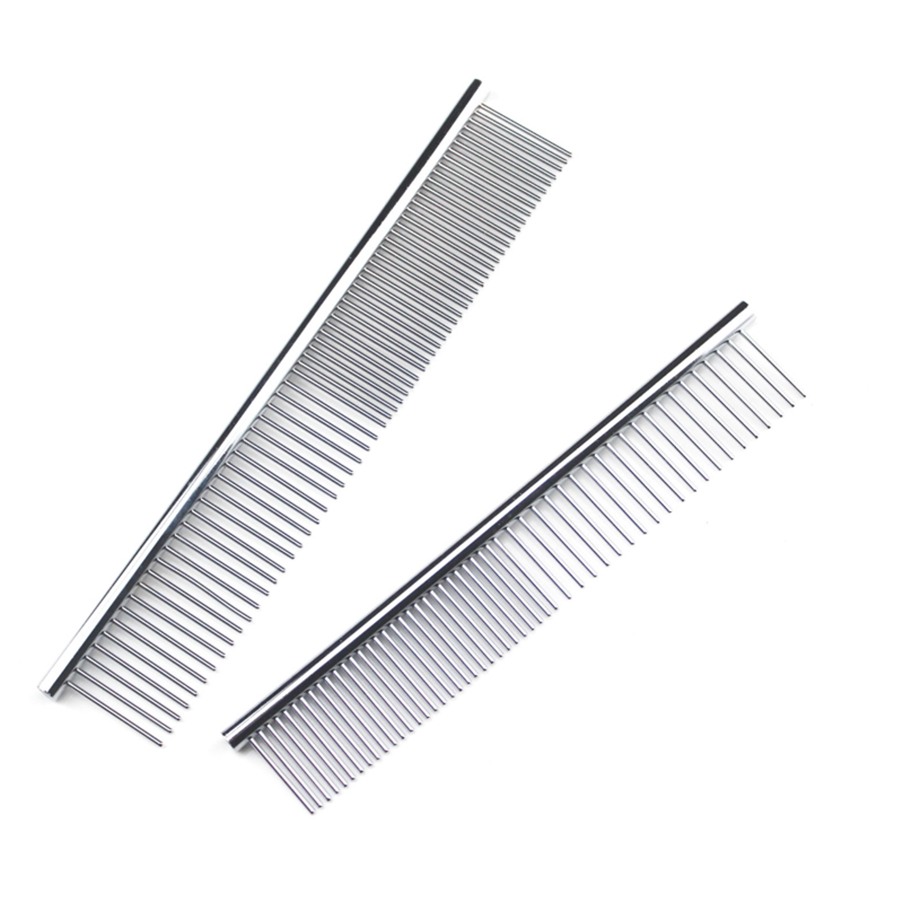 premium dog grooming comb stainless steel dematting comb for long-haired dogs & cats