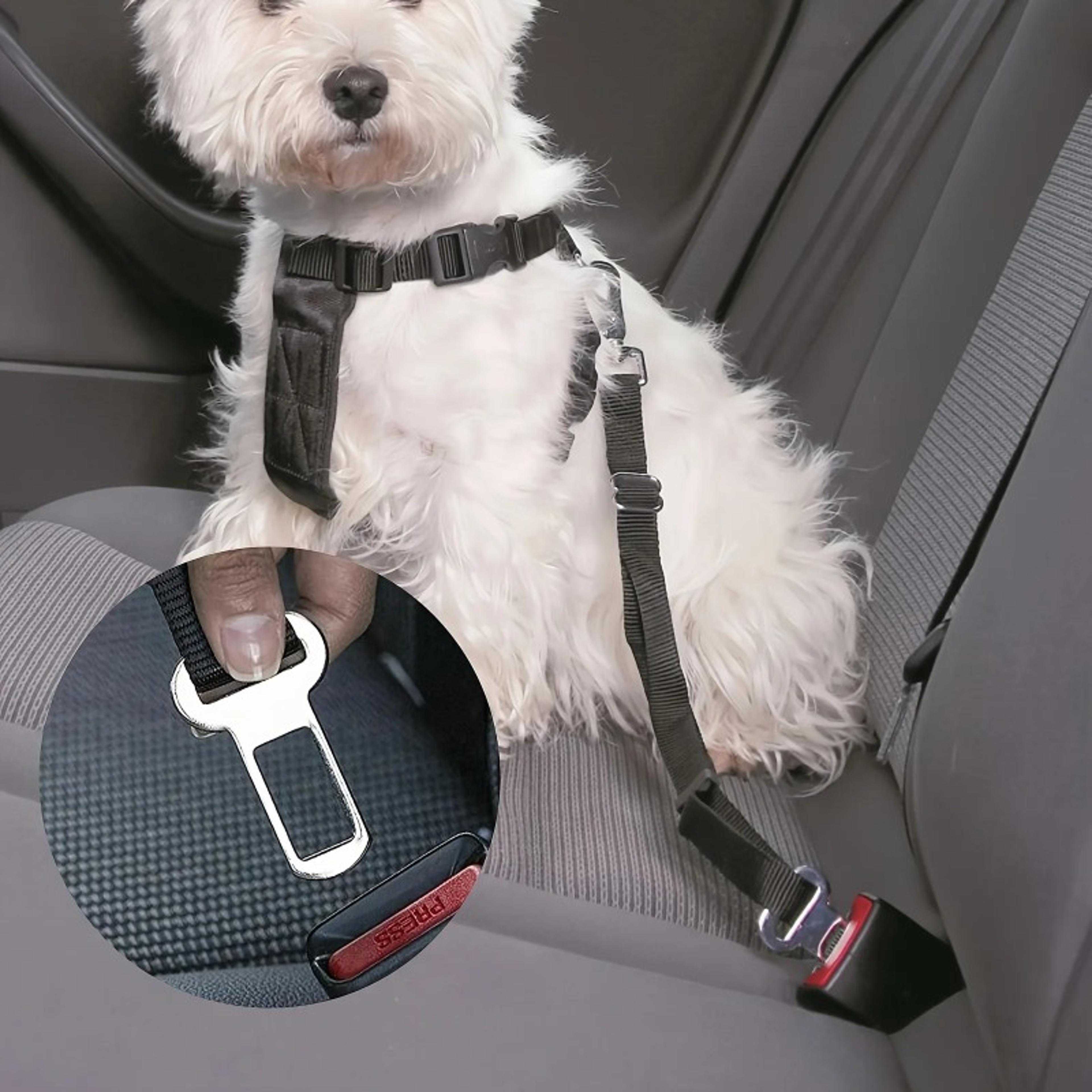 SecureRide Pet Seat Belt Adapter Metal Clip For Dog Seat Belt  Car Travel Safety 1