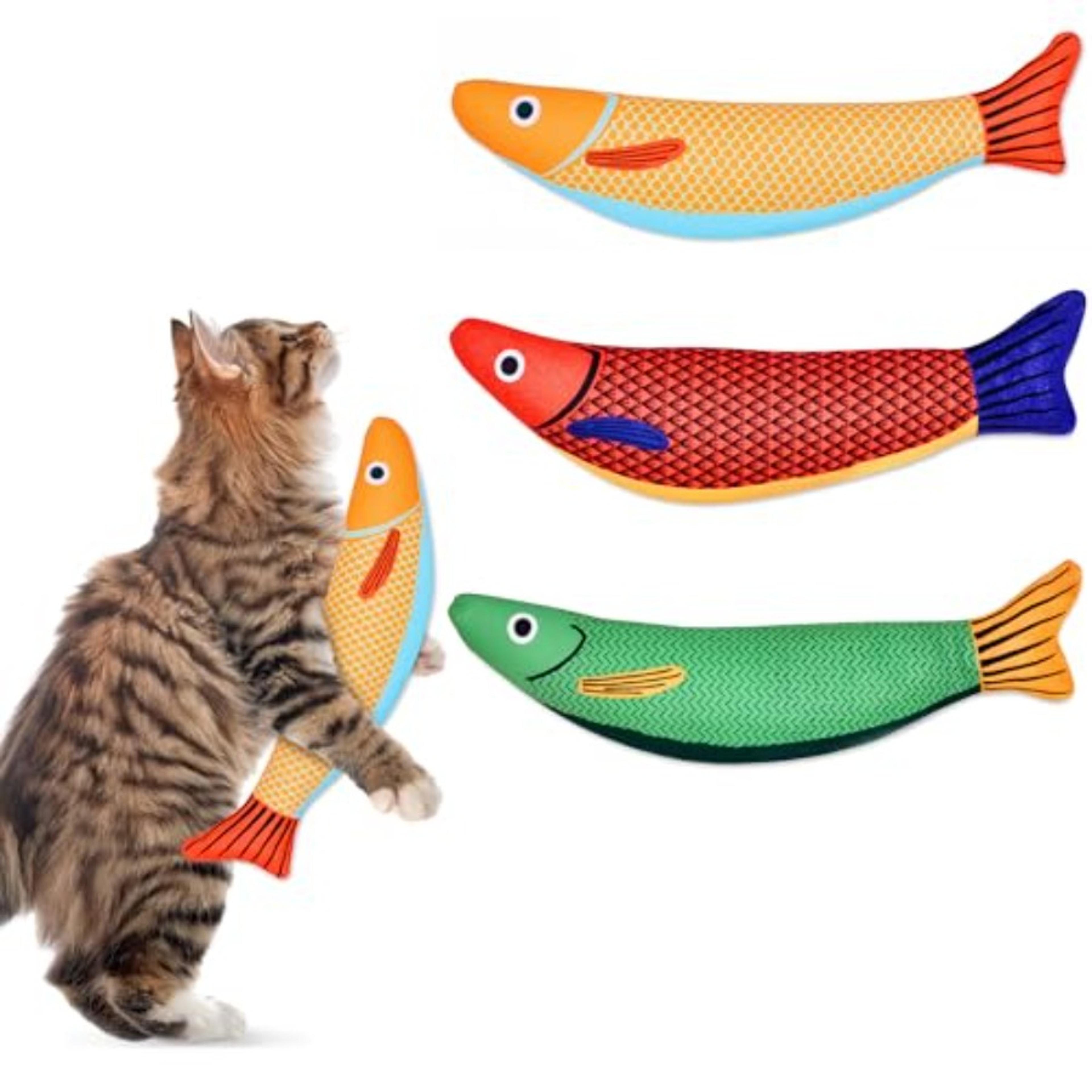 interactive catnip cat toy with rattle soft durable kitten chew toy for indoor cats