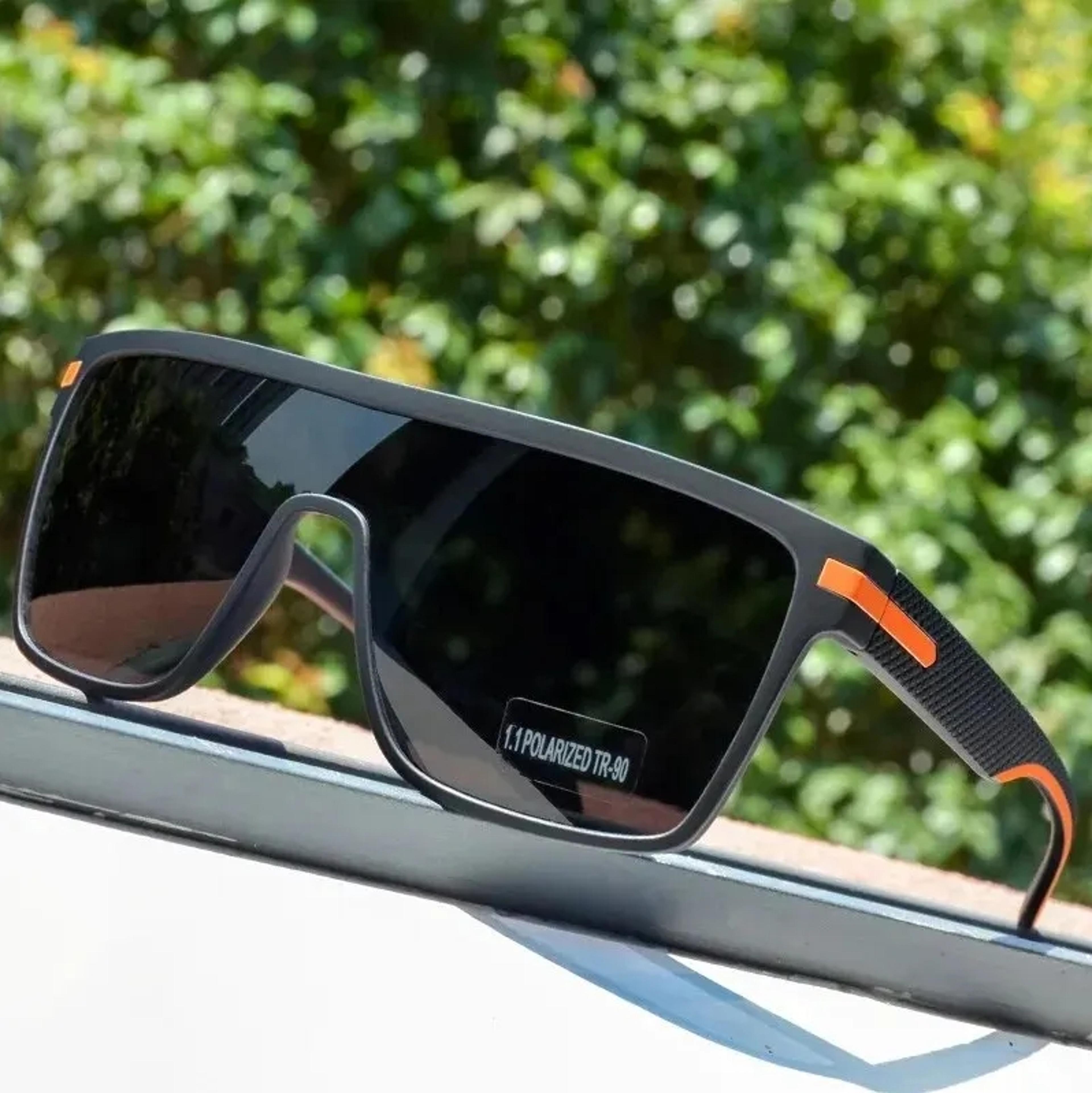 Polarized Square Driving Sunglasses For Men  Women Oversized AntiGlare Mirror Shades 8