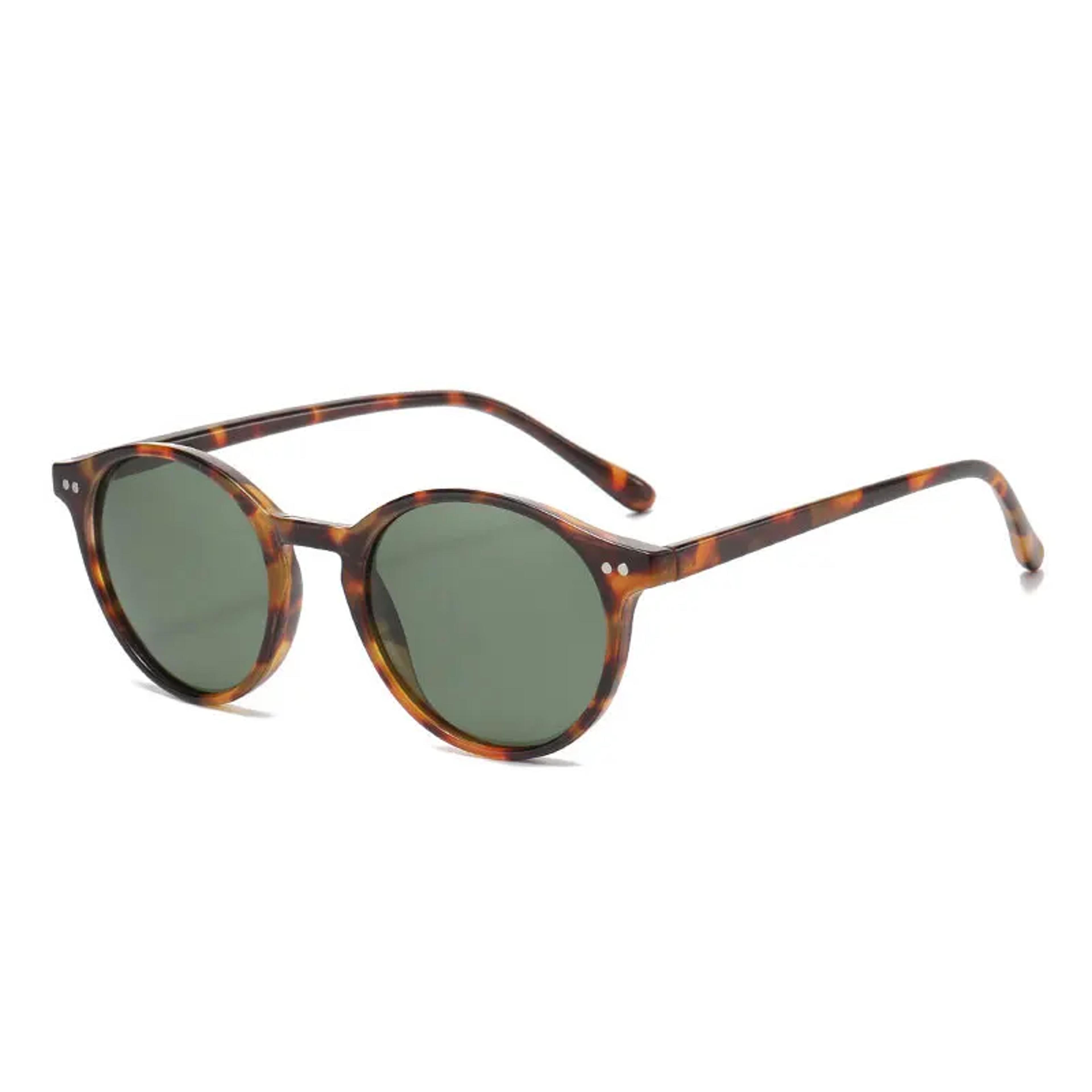 Classic Polarized Sunglasses With Round Leopard Frame For Men  Women 7