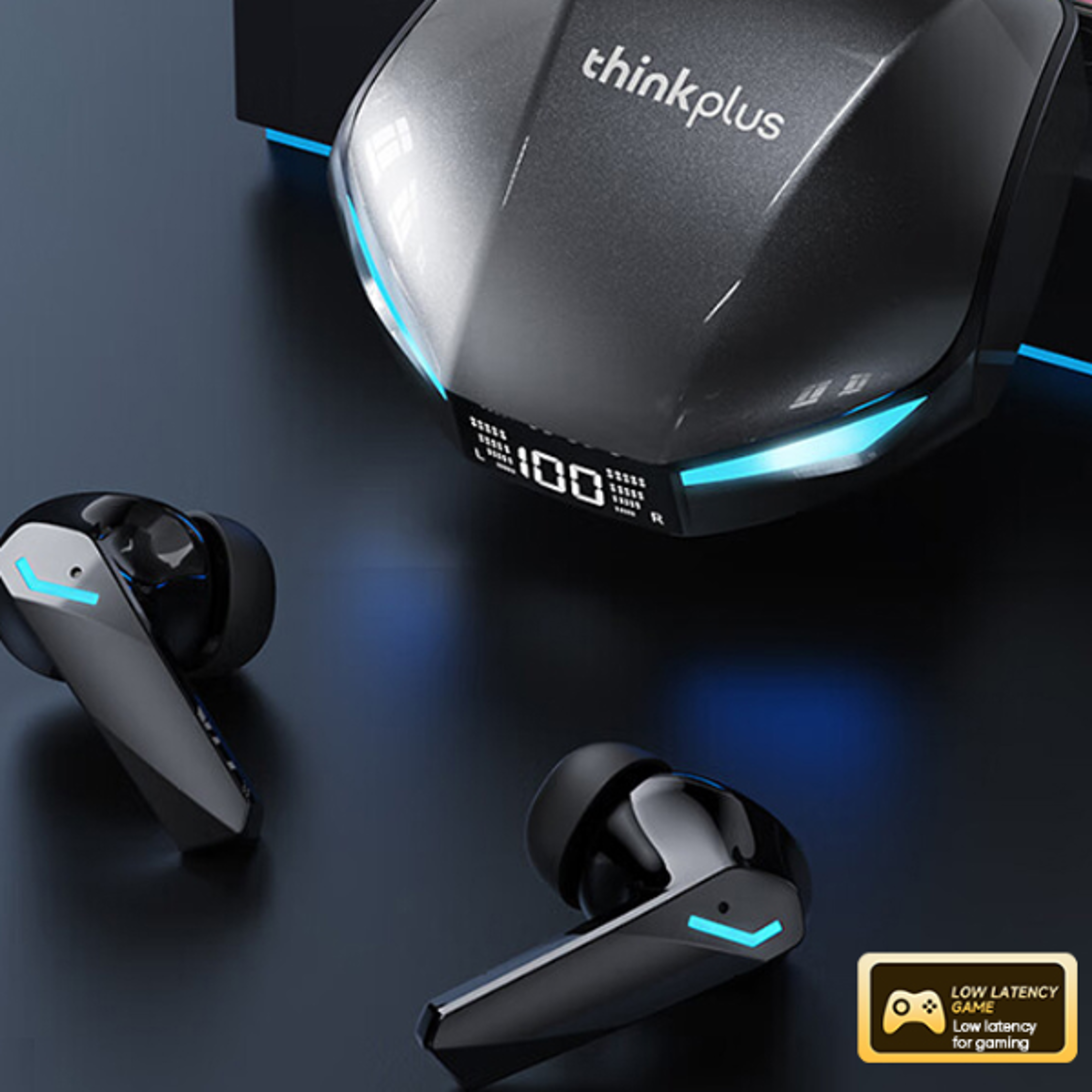 lenovo bluetooth earbuds with led power display bluetooth wireless gaming earbuds