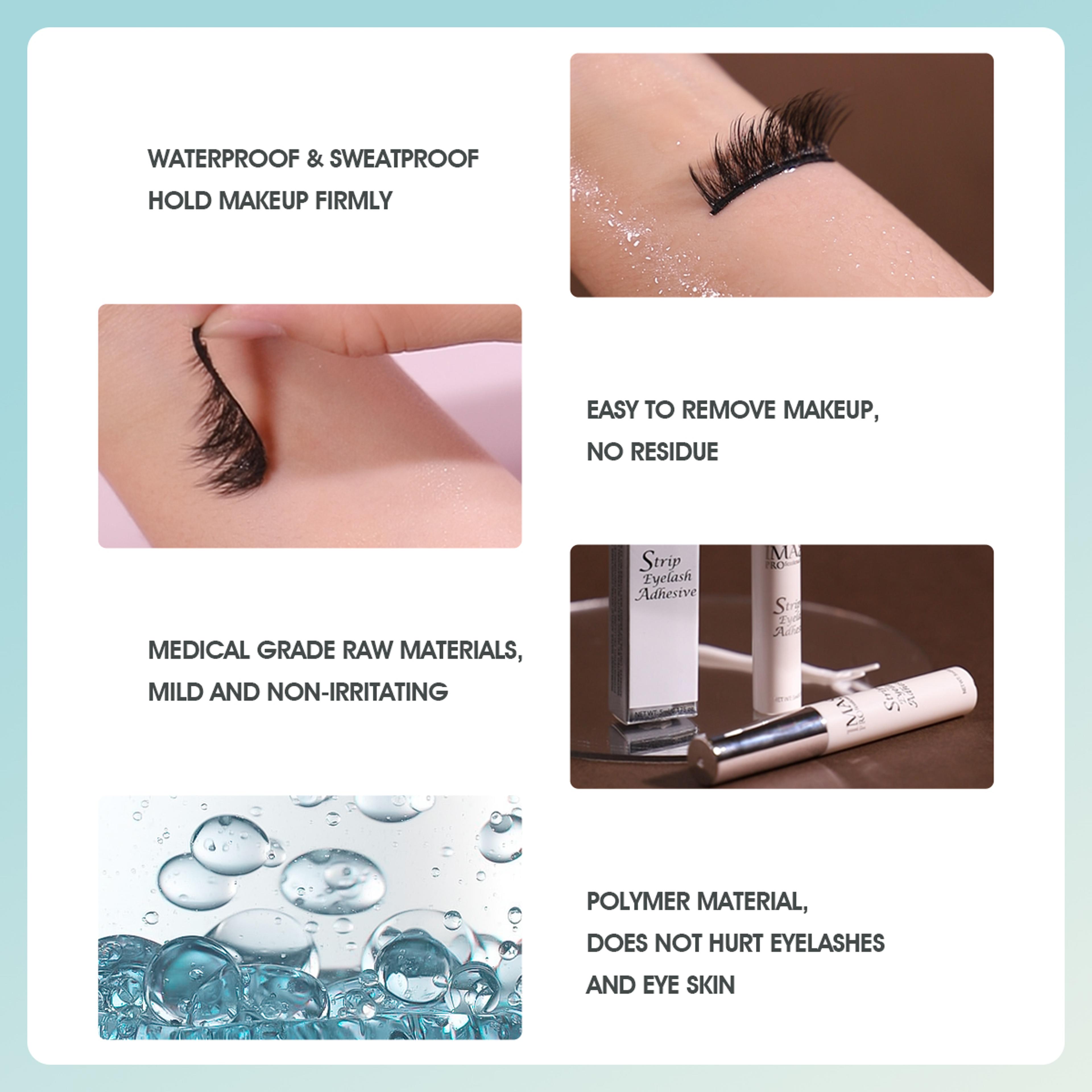 IMAGIC False Eyelash Glue Fast Dry Waterproof Eyelash Extension Glue With Clear Long Lasting Hold 2