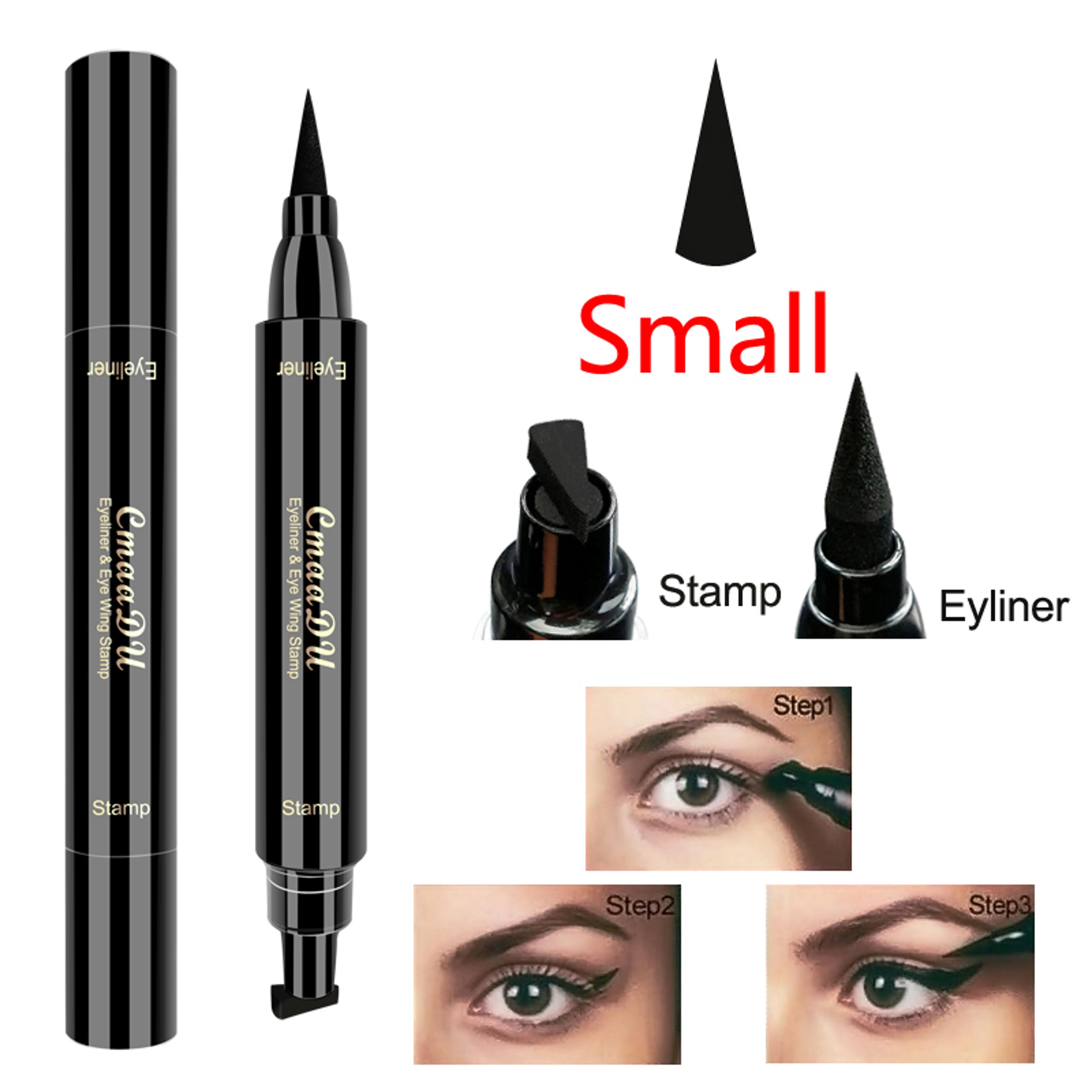 Wing Stamp Waterproof Liquid Eyeliner Pen With Precision Tip Quick Dry Smudge Proof Black Liner 5