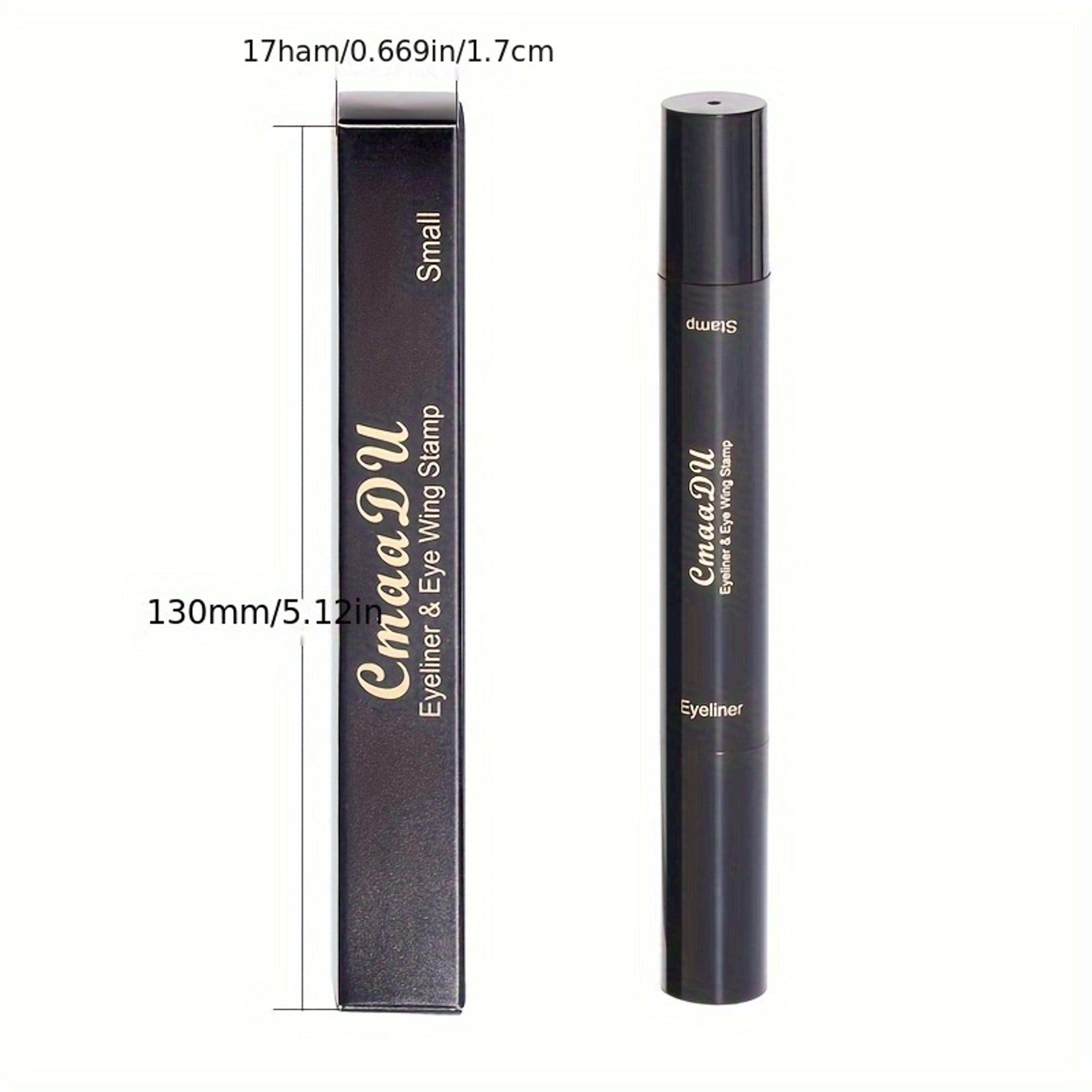 Wing Stamp Waterproof Liquid Eyeliner Pen With Precision Tip Quick Dry Smudge Proof Black Liner 4