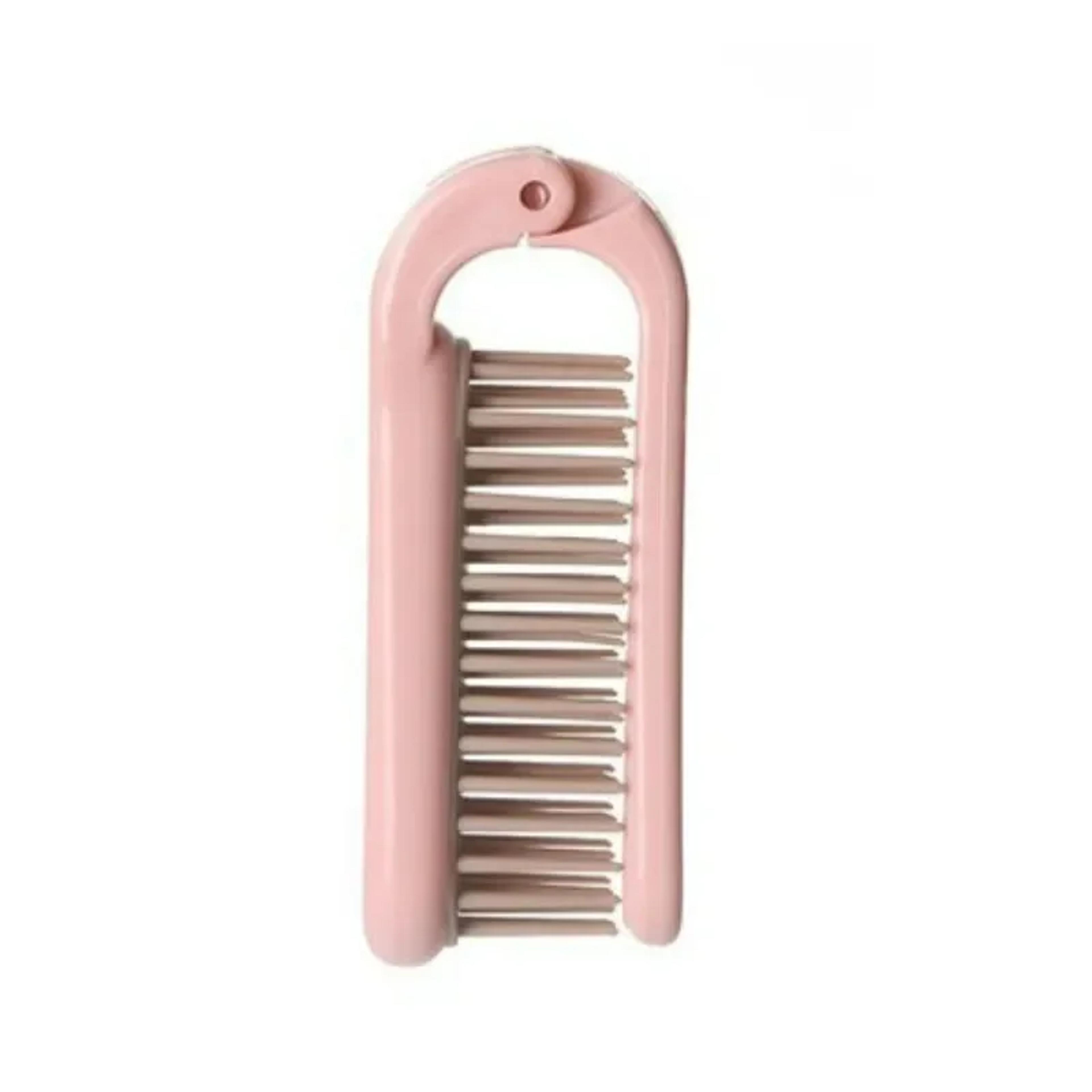 Portable Folding Hair Brush With Air Cushion Massage Mirror Travel Hair Comb 5