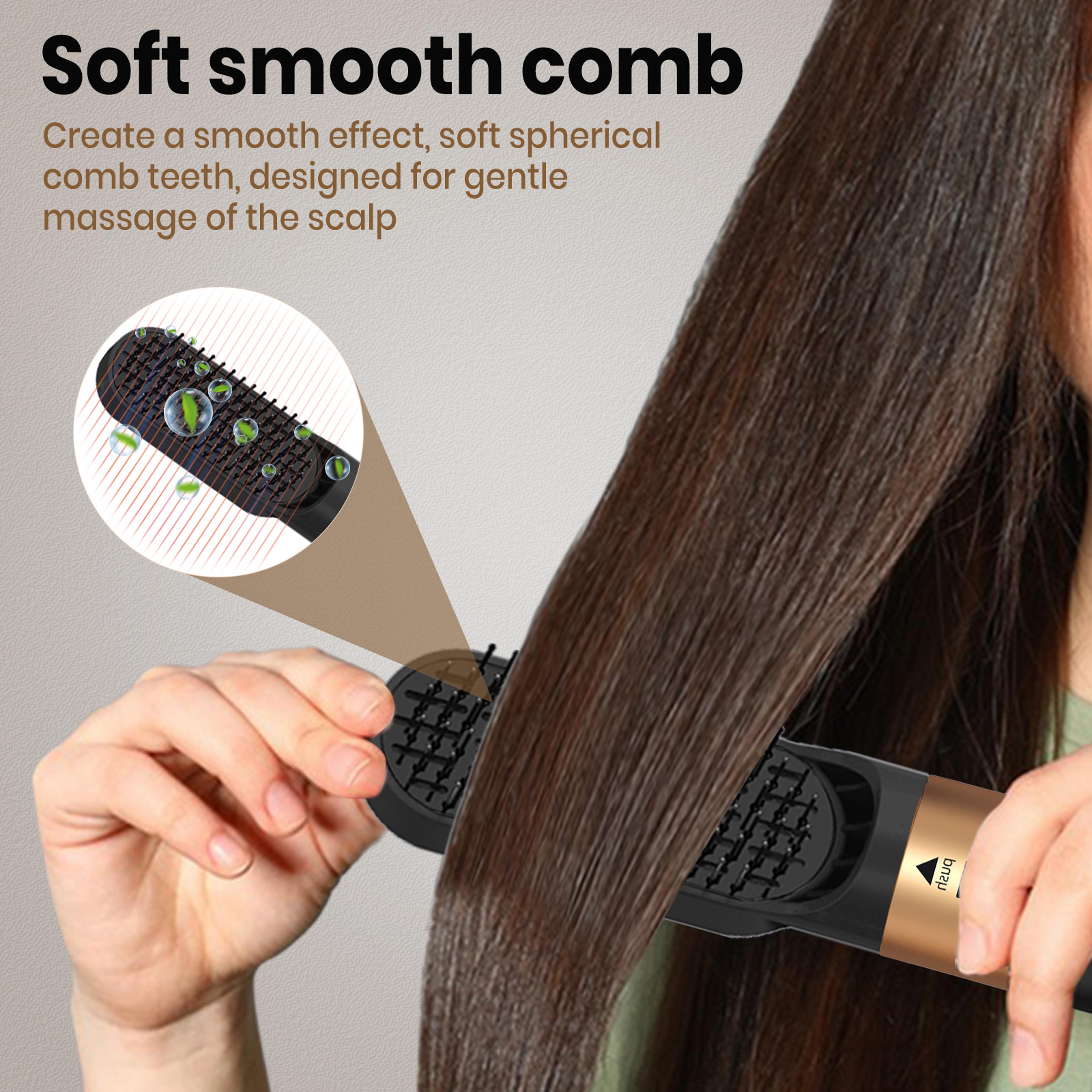 Hair Styler Hot Air Brush  Hair Dryer Brush Curling And Straightening Set 3