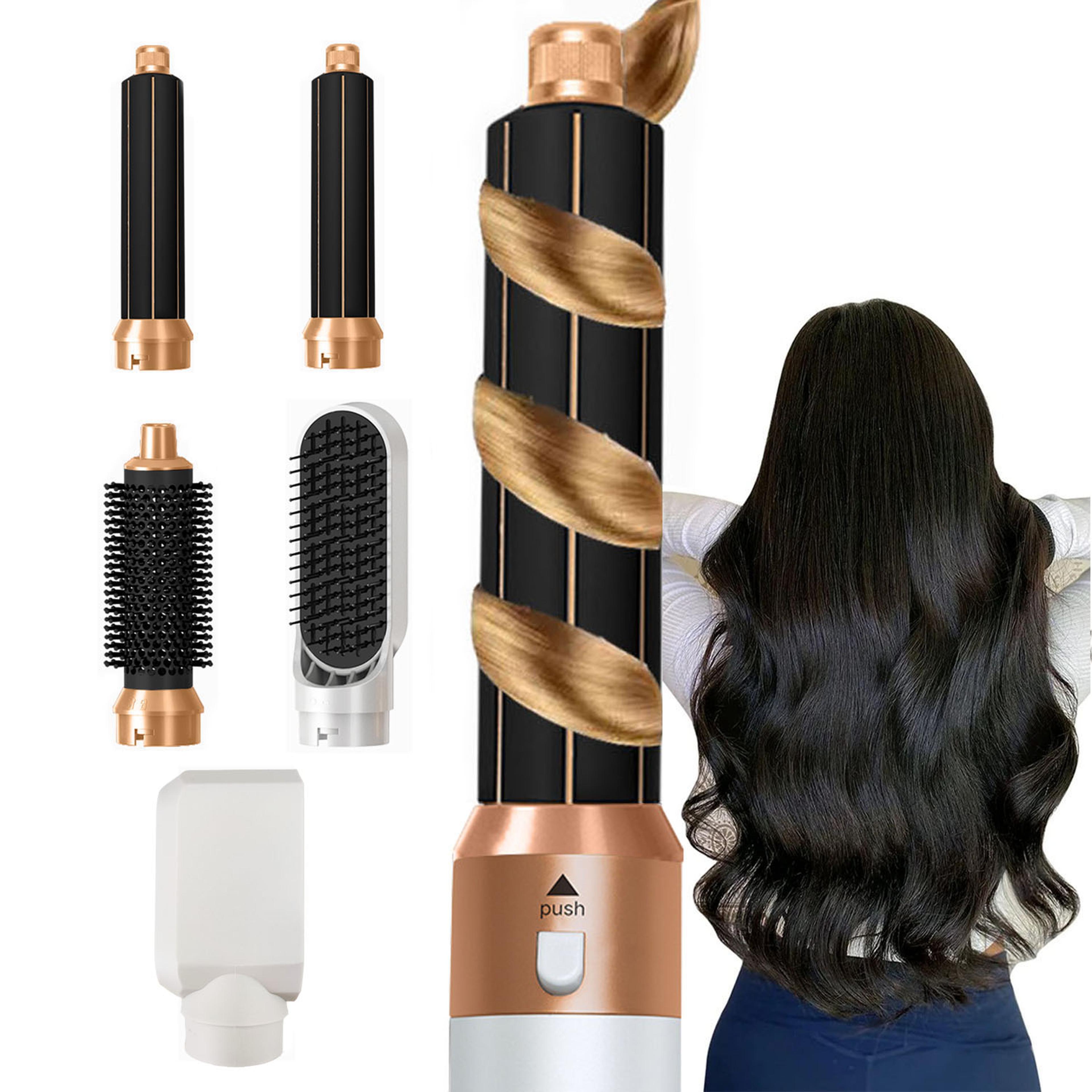 Hair Styler Hot Air Brush  Hair Dryer Brush Curling And Straightening Set 5